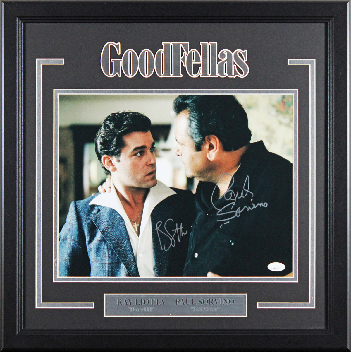 Ray Liotta & Paul Sorvino Goodfellas Signed 11x14 Framed Photo JSA #AB32391