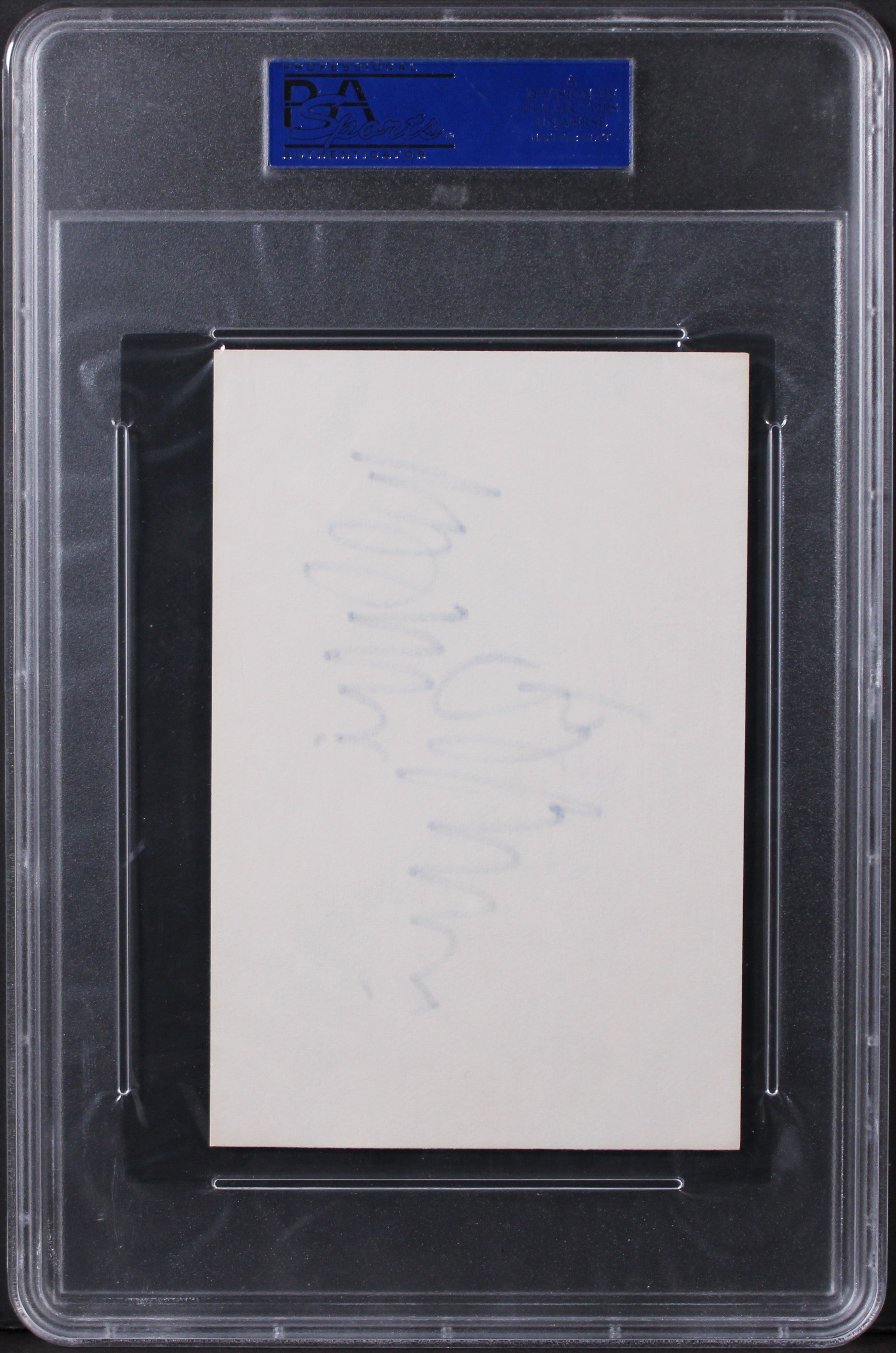 William Baldwin Backdraft Authentic Signed 4x6 Index Card PSA/DNA Slabbed