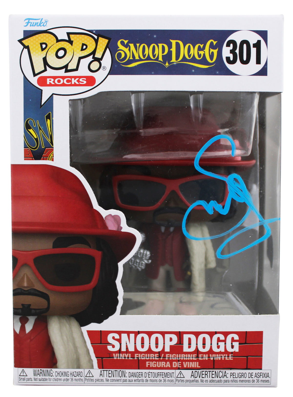Snoop Dogg Authentic Signed Snoop Dogg #301 Funko Pop Vinyl Figure BAS #BS28289