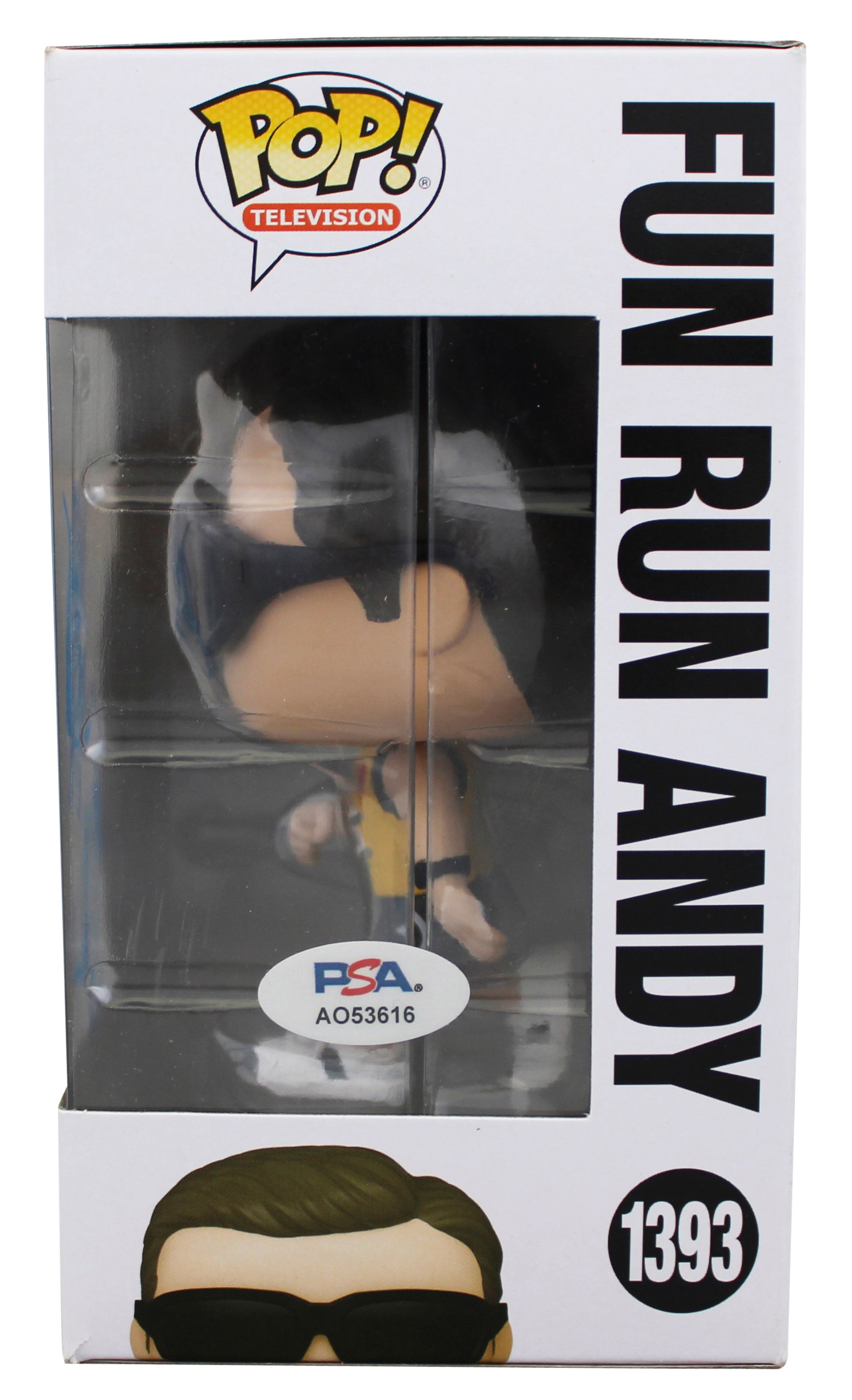 Ed Helms The Office Signed Fun Run Andy #1393 Funko Pop Vinyl Figure PSA/DNA