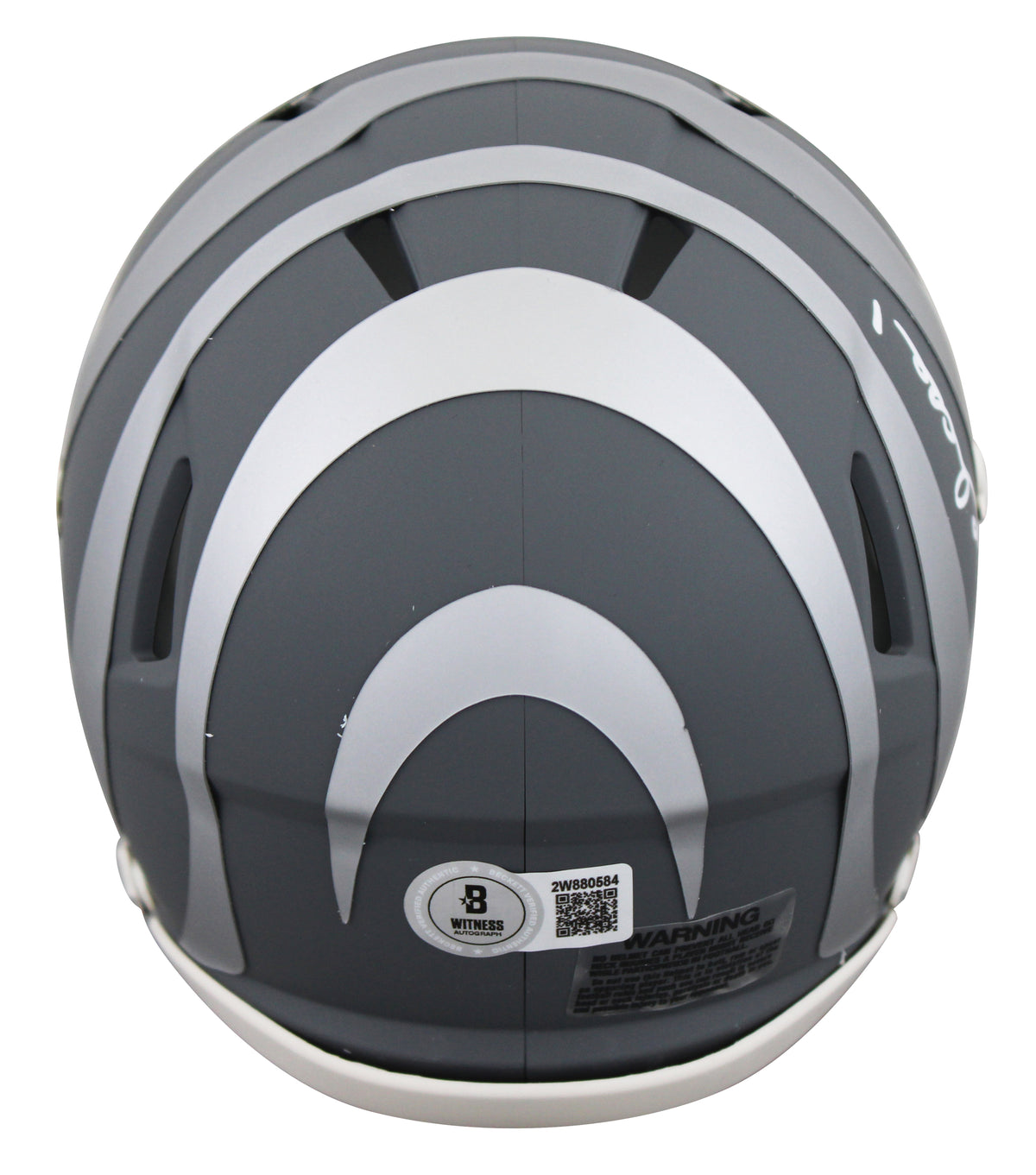 Bengals Ja'Marr Chase Signed Slate Speed Mini Helmet BAS Witnessed #2W880584