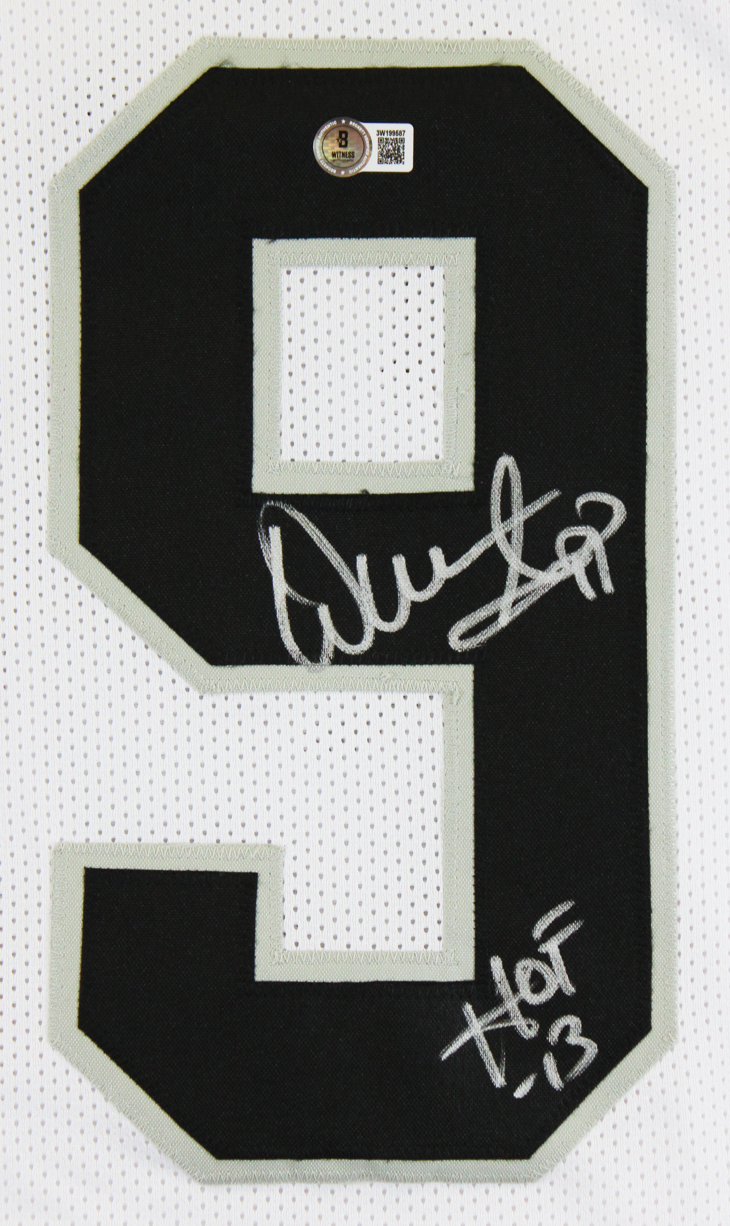Warren Sapp "HOF 13" Authentic Signed White Pro Style Jersey BAS Witnessed