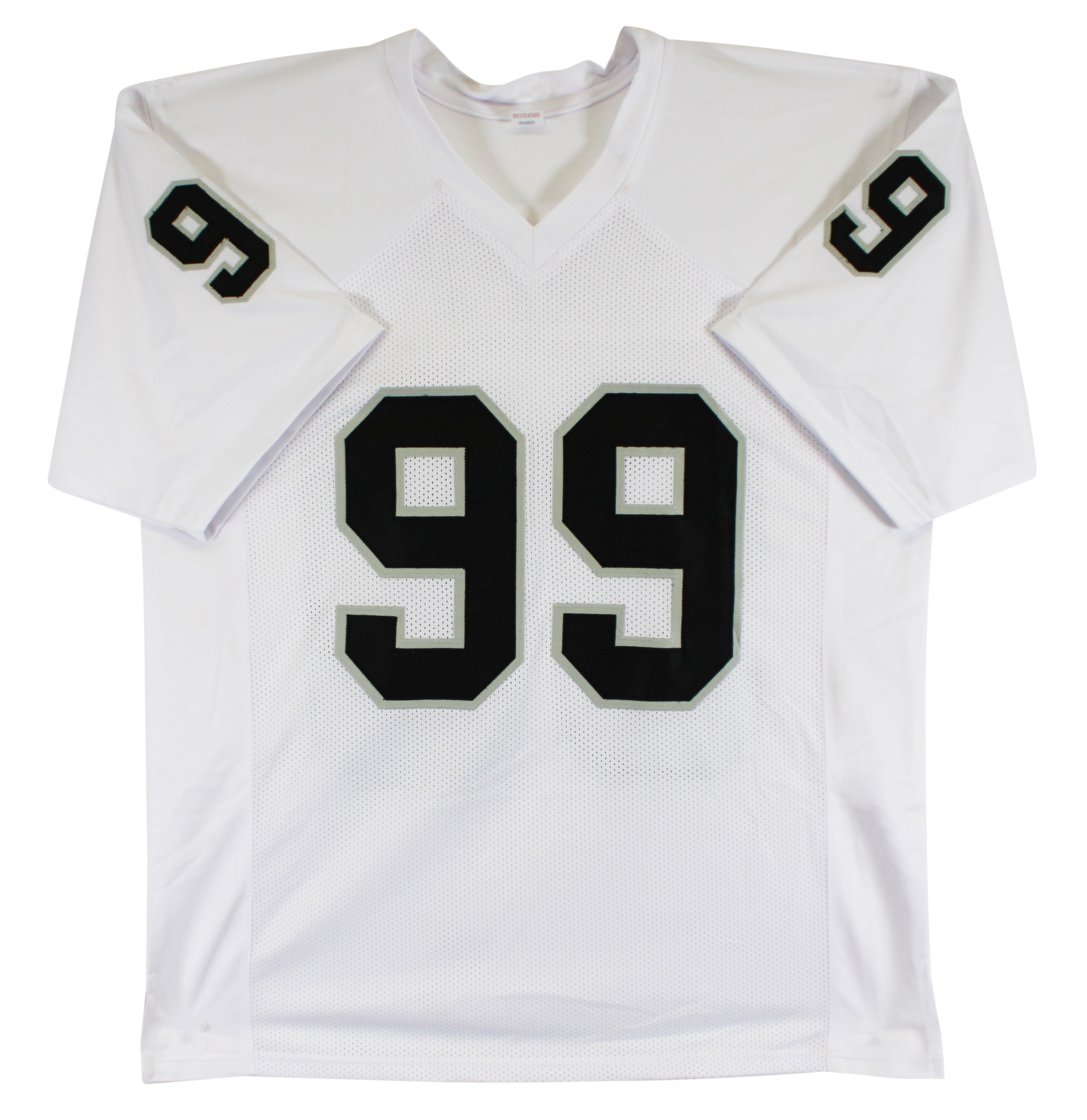 Warren Sapp "HOF 13" Authentic Signed White Pro Style Jersey BAS Witnessed