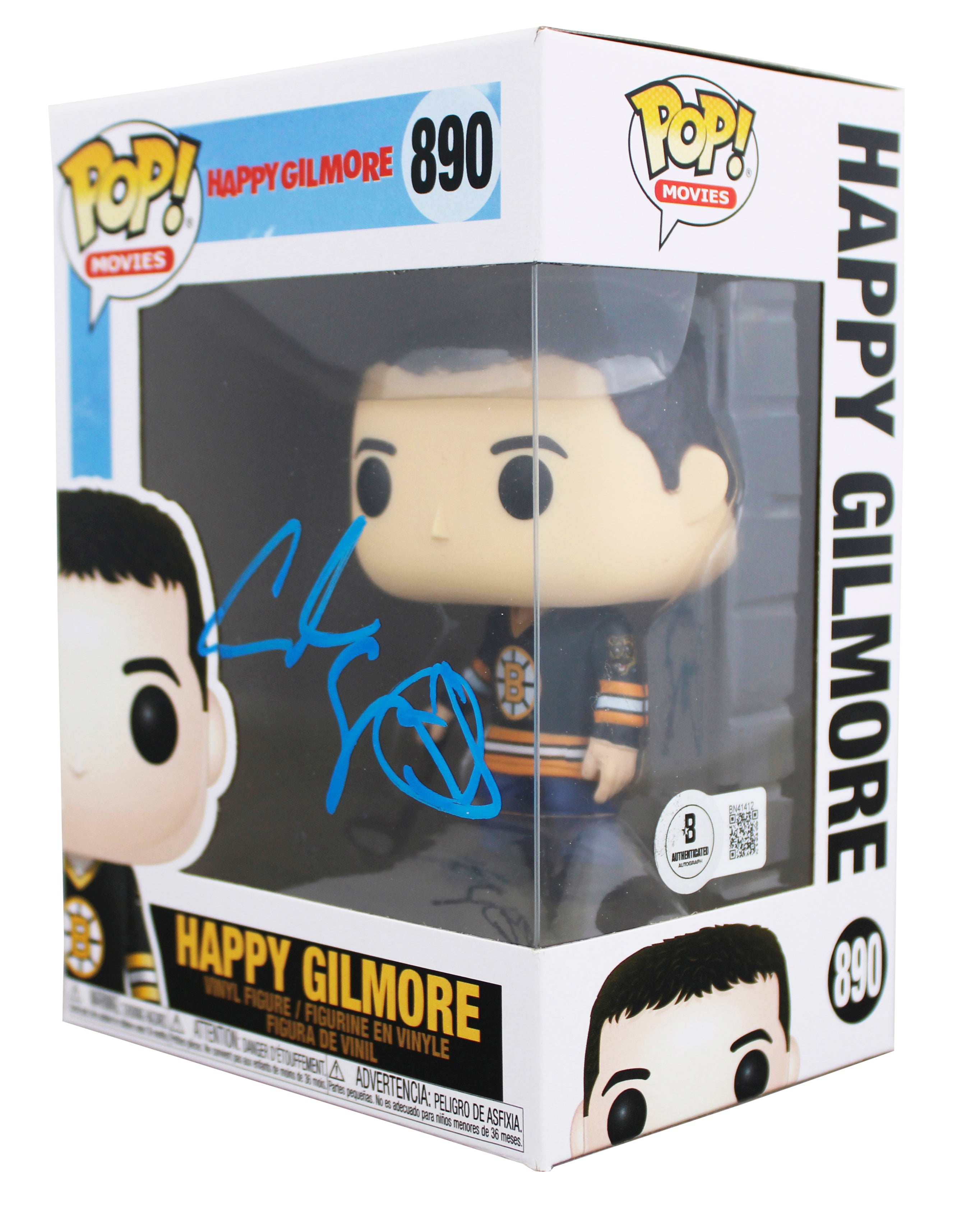 Adam Sandler Signed Happy Gilmore #890 Funko Pop Vinyl Figure BAS #BN41412