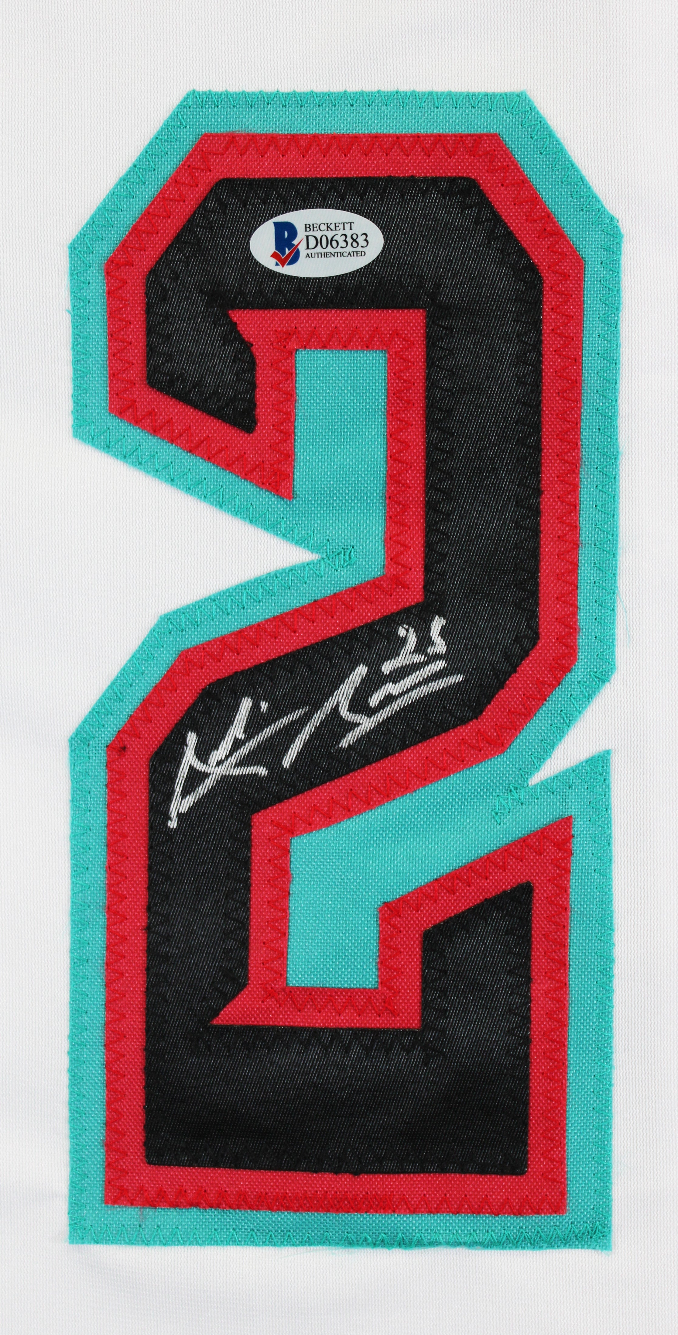 Archie Bradley Authentic Signed White Pro Style Jersey Autographed BAS