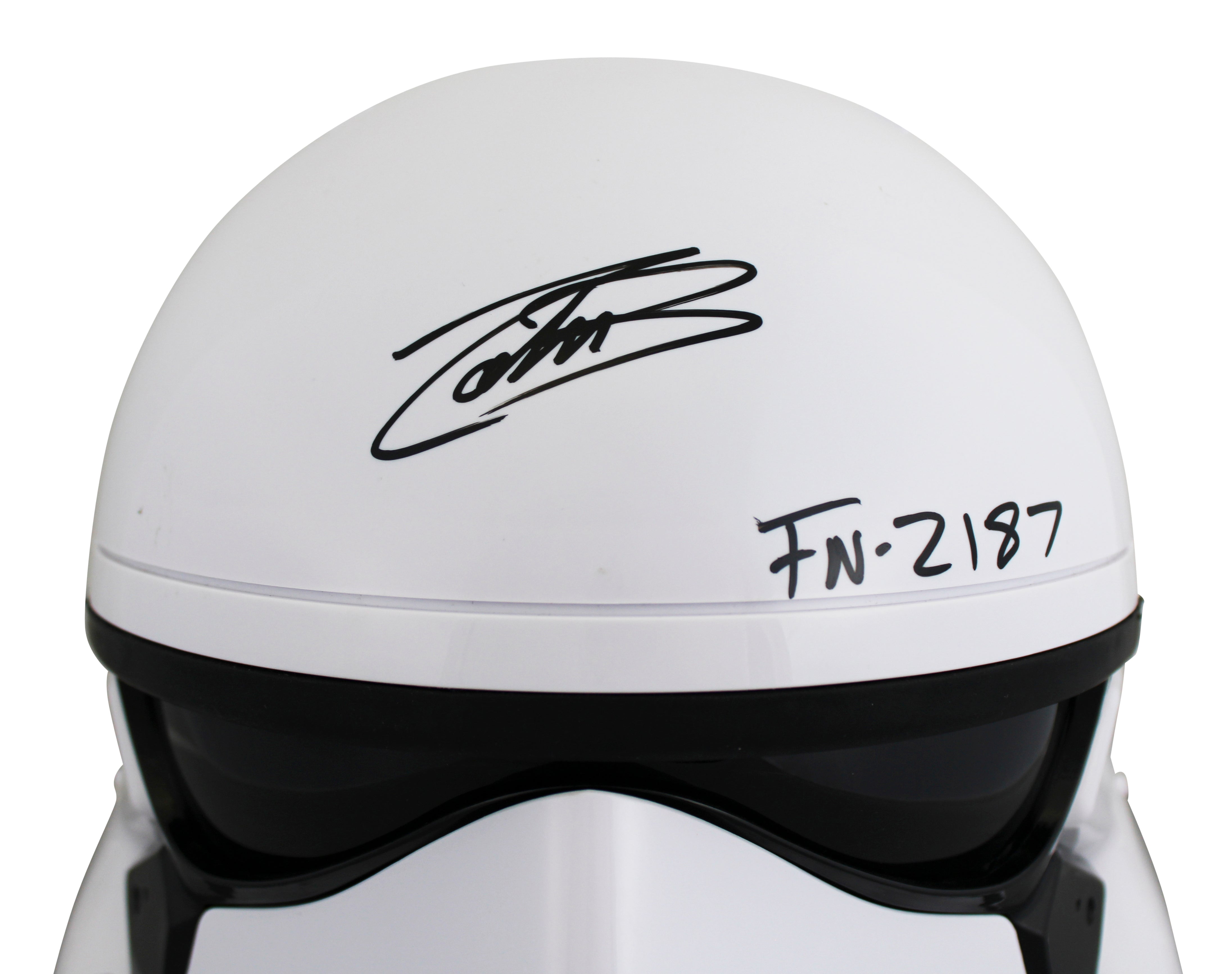 John Boyega Star Wars The Force Awakens "FN-2187" Signed Full Size Helmet BAS