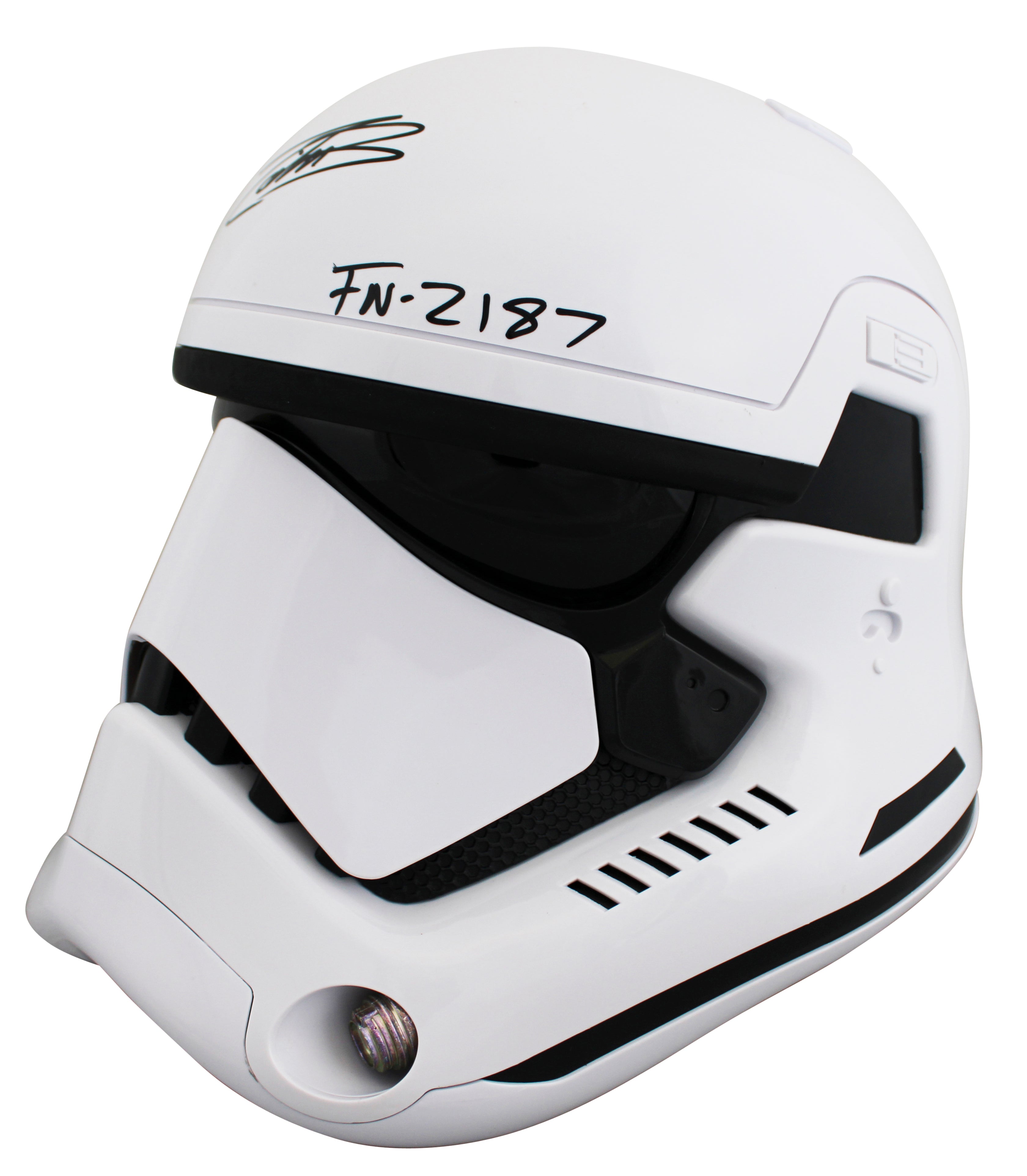 John Boyega Star Wars The Force Awakens "FN-2187" Signed Full Size Helmet BAS