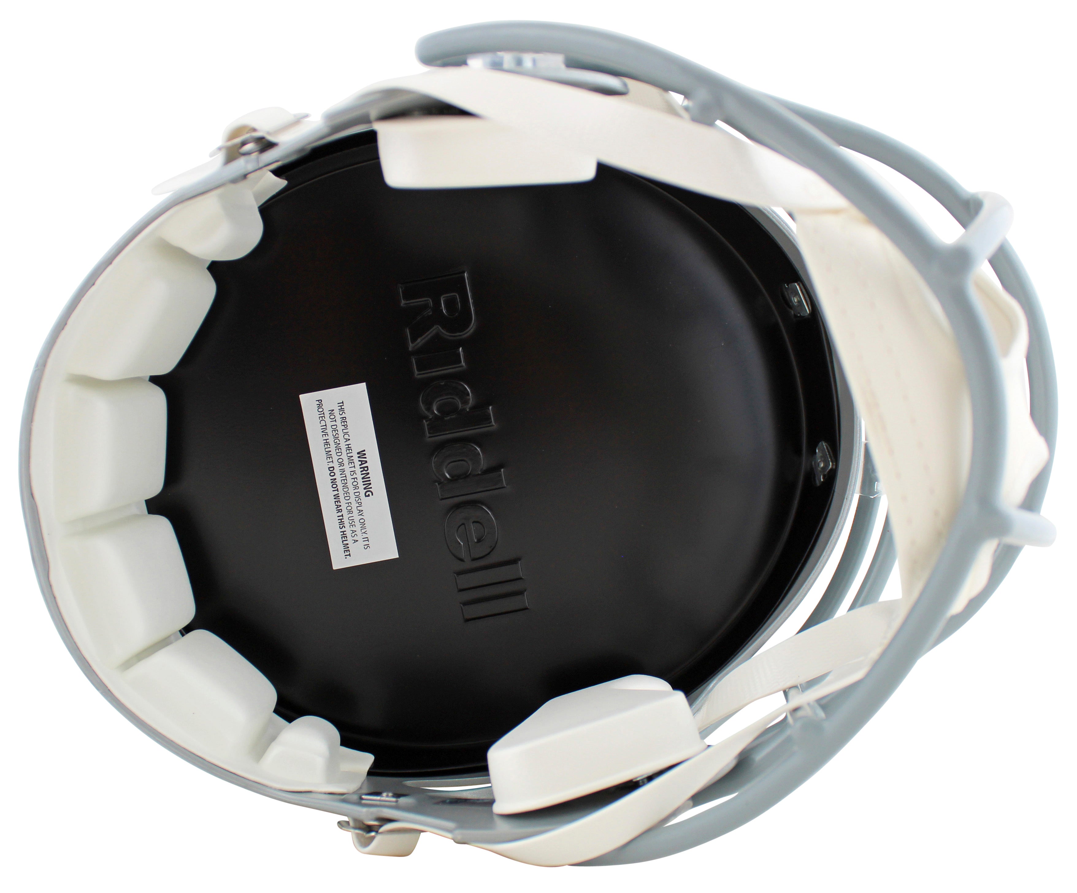 Cowboys Roger Staubach Signed Silver Full Size Speed Rep Helmet W/ Case BAS Wit