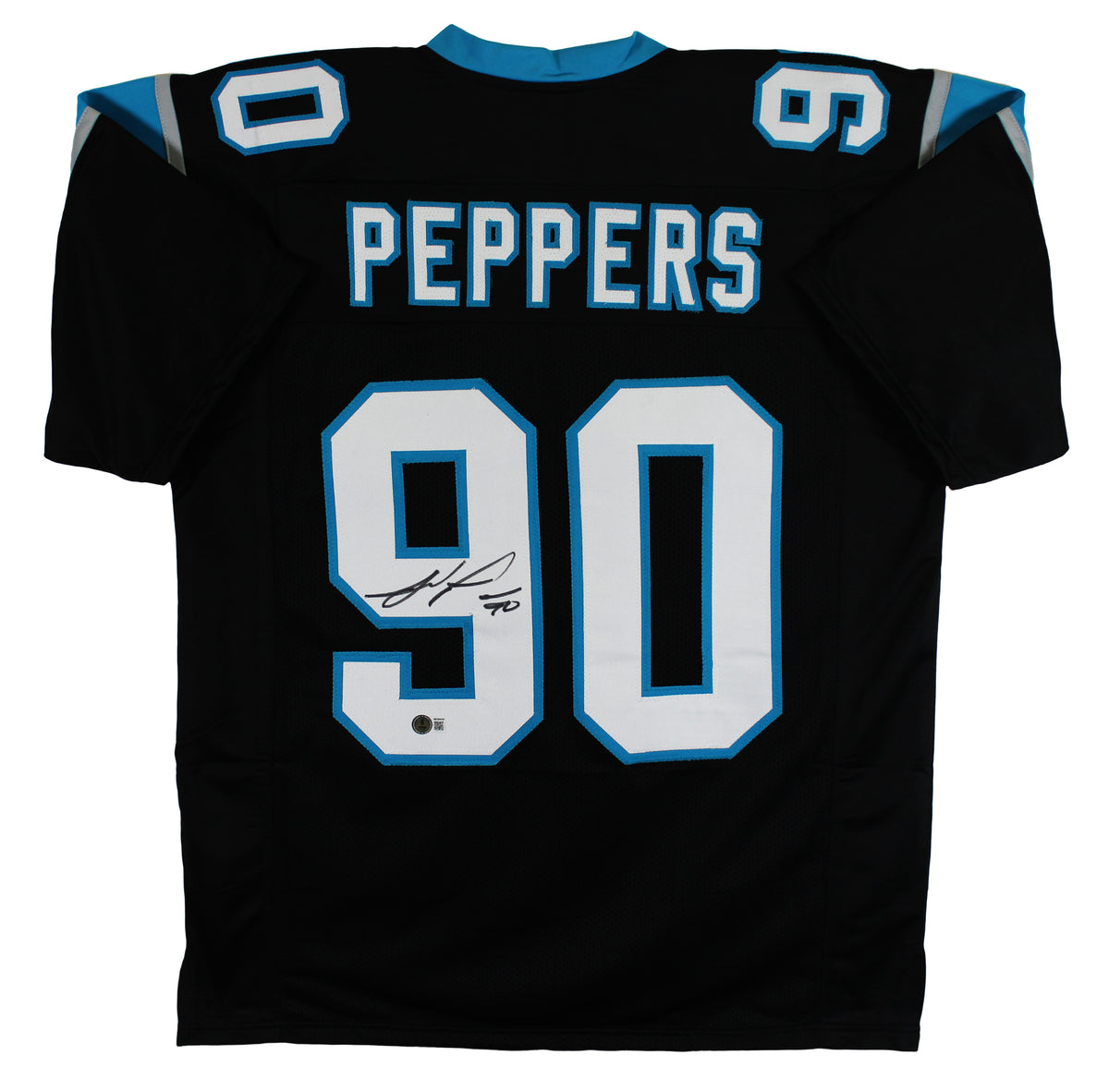 Julius Peppers Authentic Signed Black Pro Style Jersey Autographed BAS Witnessed