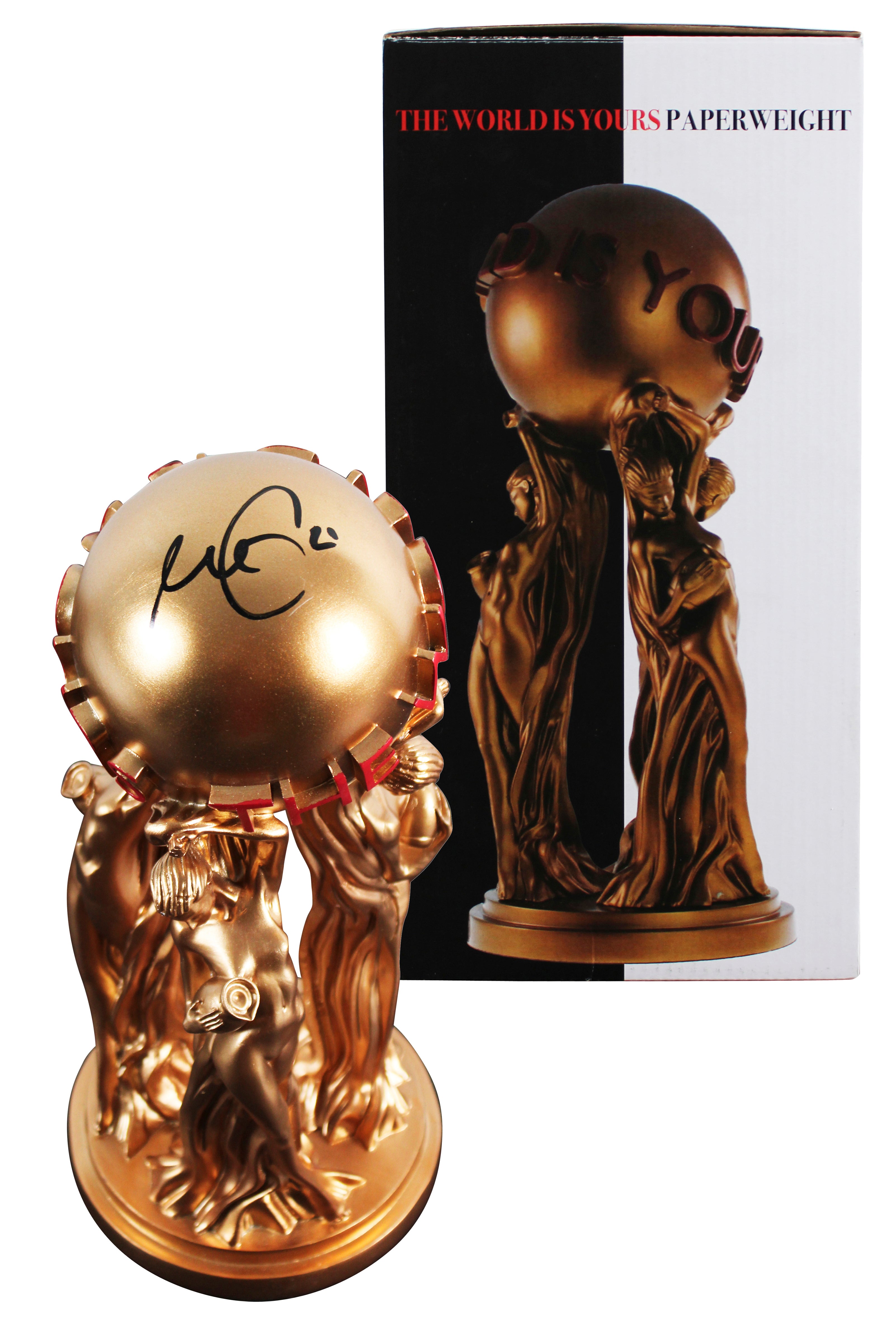 Al Pacino Signed 12" Scarface The World Is Yours Statue BAS #BR24651