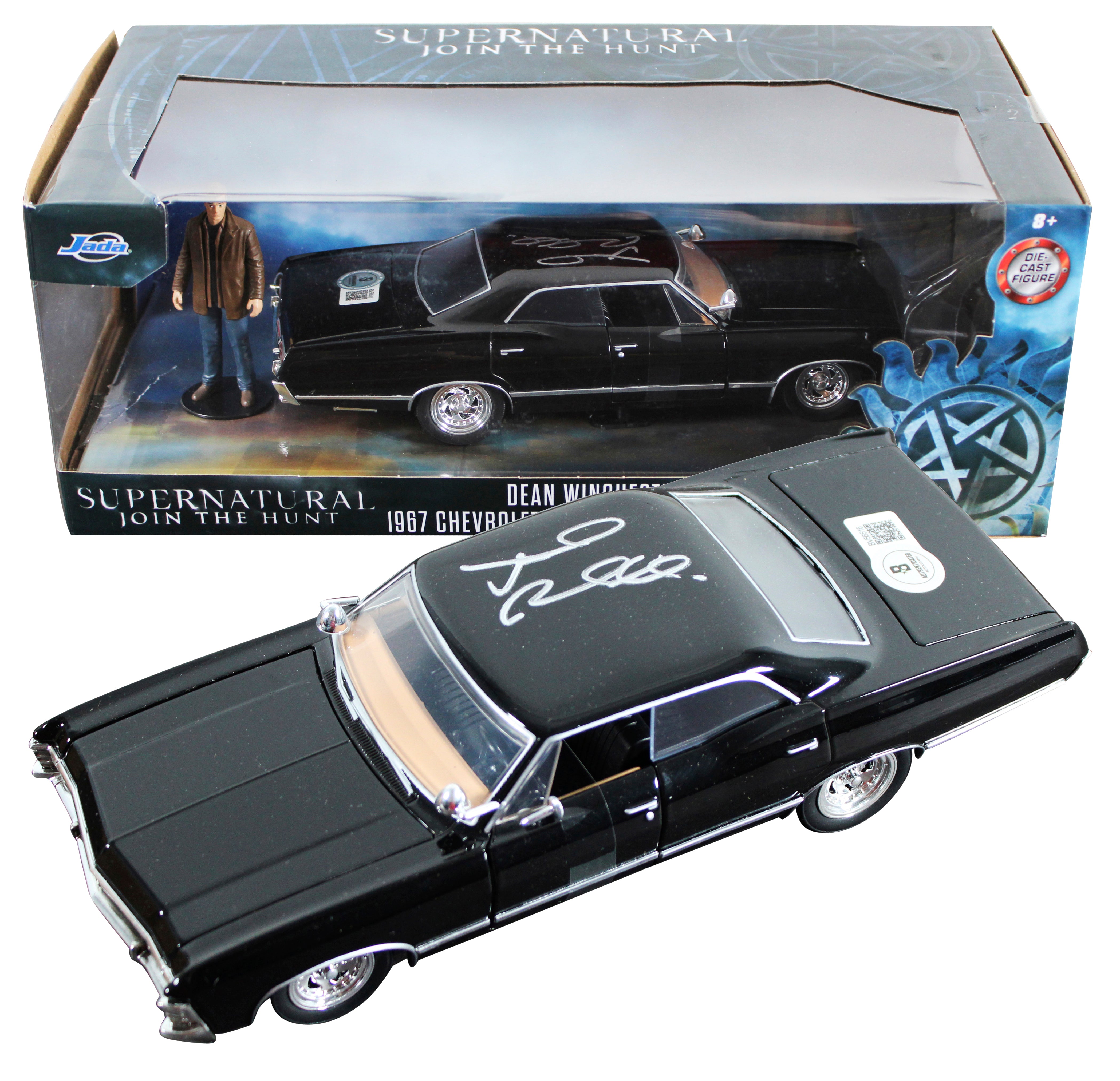 Jared Padalecki Supernatural Signed 1967 Impala 1:24 Die Cast Car BAS #BV56516
