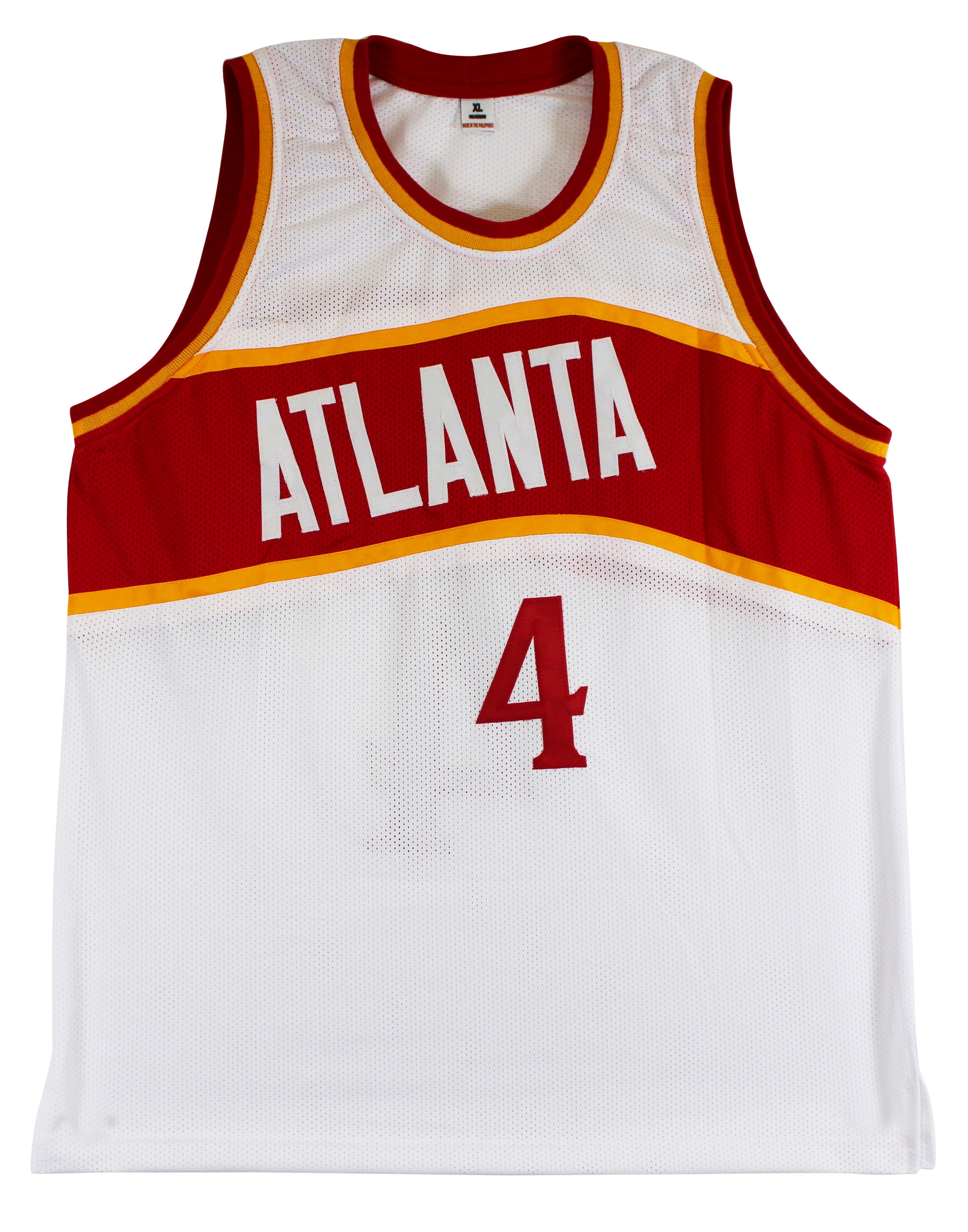 Spud Webb "1986 Dunk Champ" Signed White Pro Style Jersey BAS Witnessed