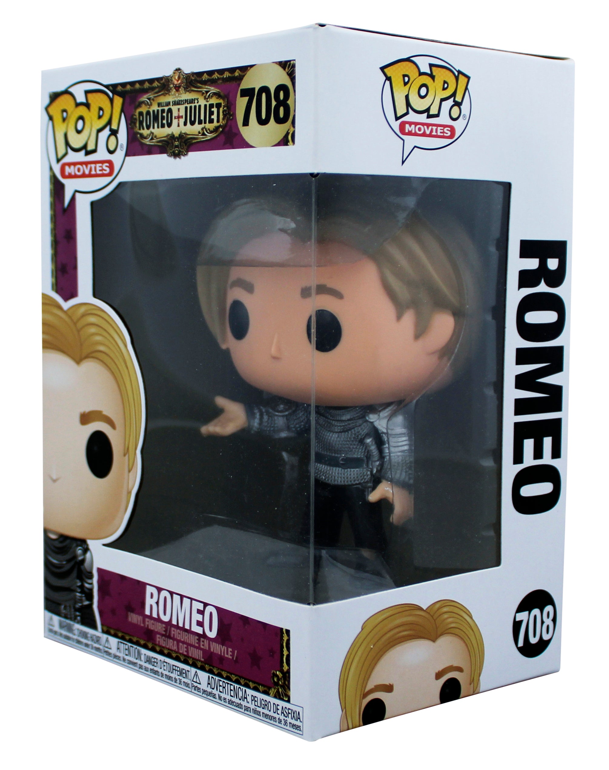 William Shakespeare's Romeo + Juliet Romeo #708 Funko Pop Vinyl Figure Un-signed