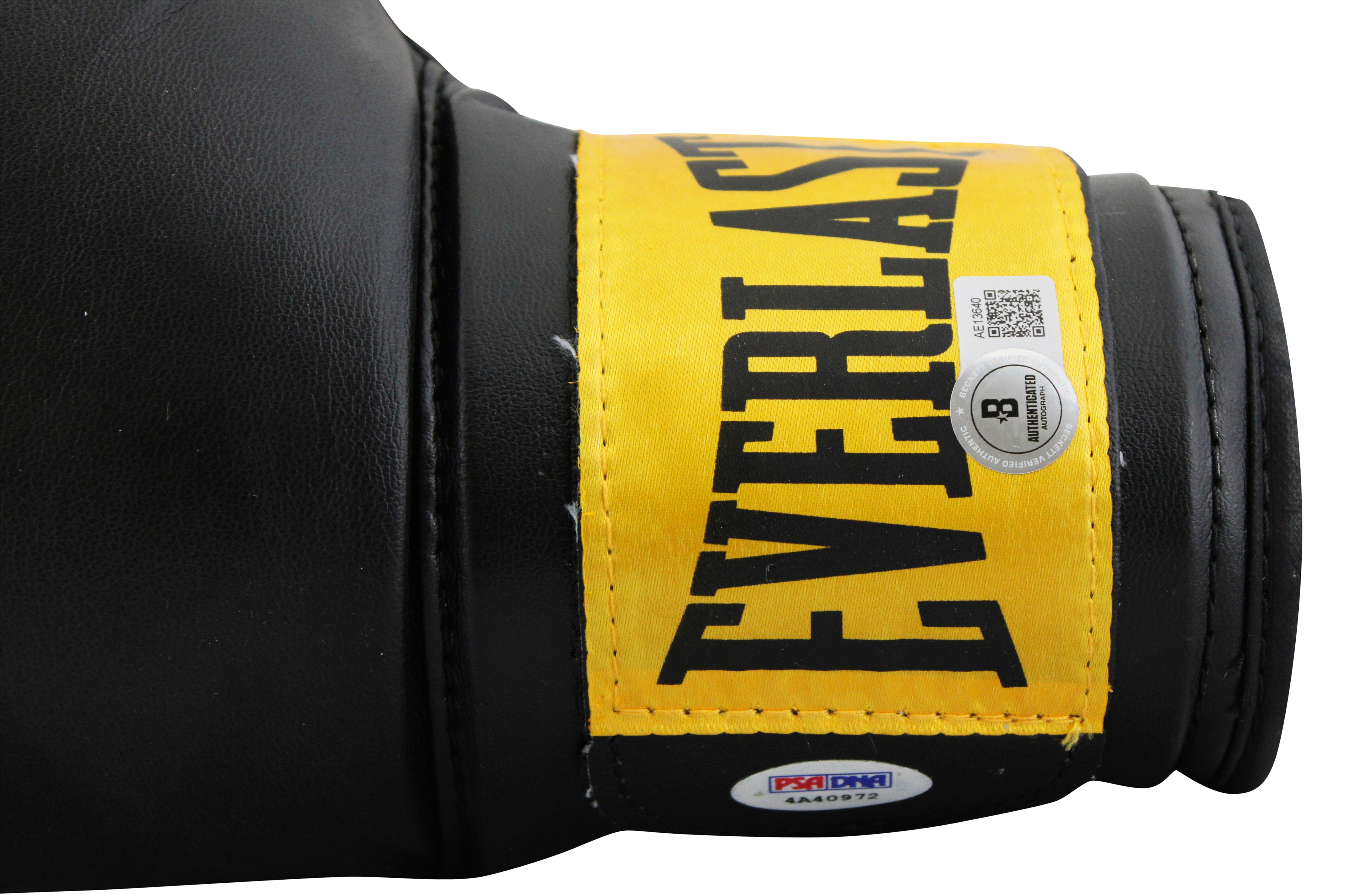 Muhammad Ali Authentic Signed Black Everlast Boxing Glove BAS LOA #AE13640