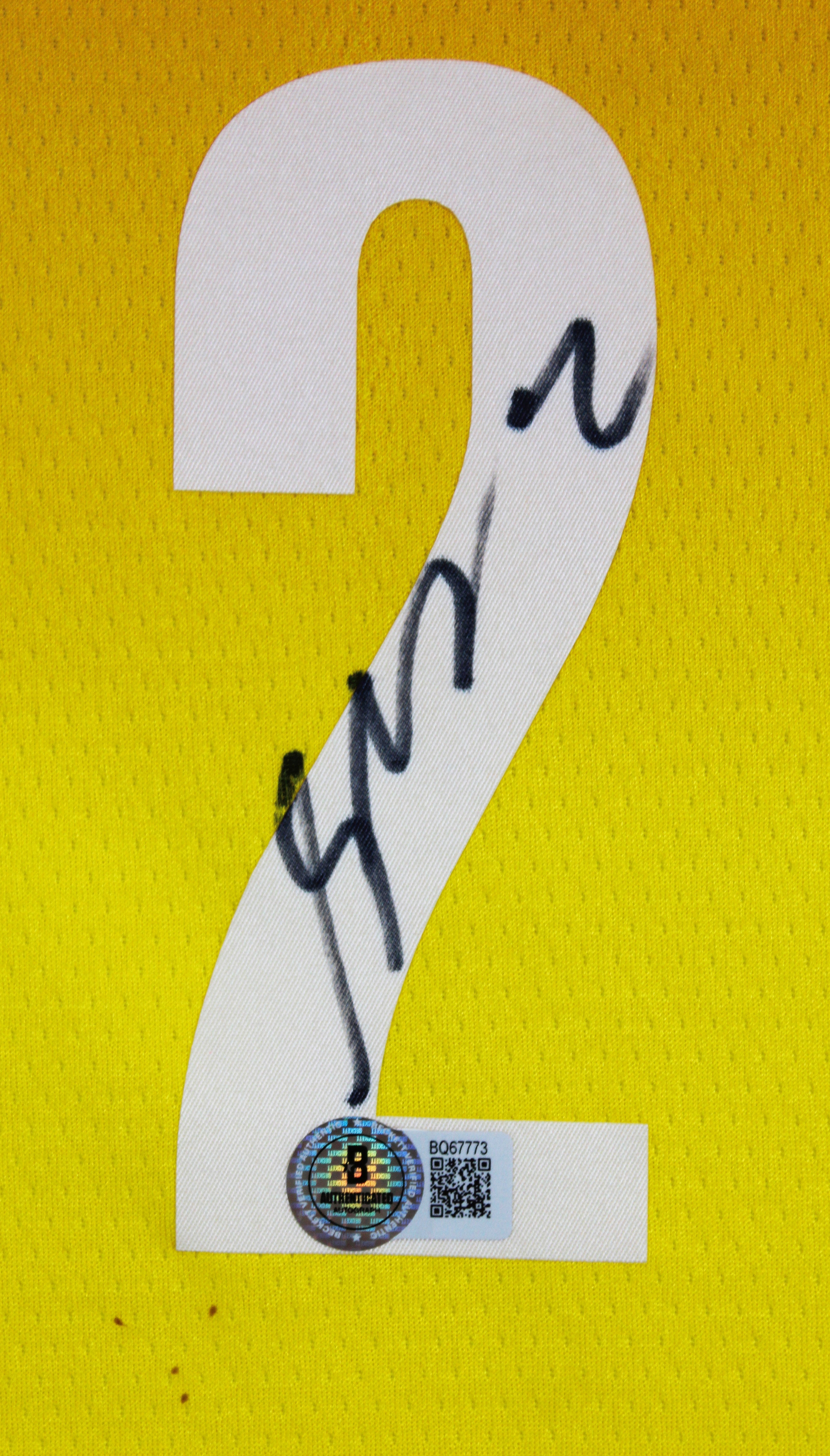 Shai Gilgeous-Alexander Signed Yellow ASG Jordan Swingman Jersey BAS #BQ67773
