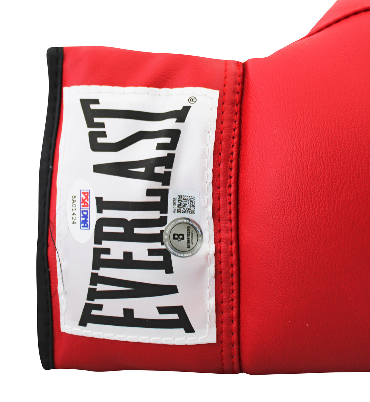 Muhammad Ali Authentic Signed Red Everlast Boxing Glove Autographed BAS #AE13638