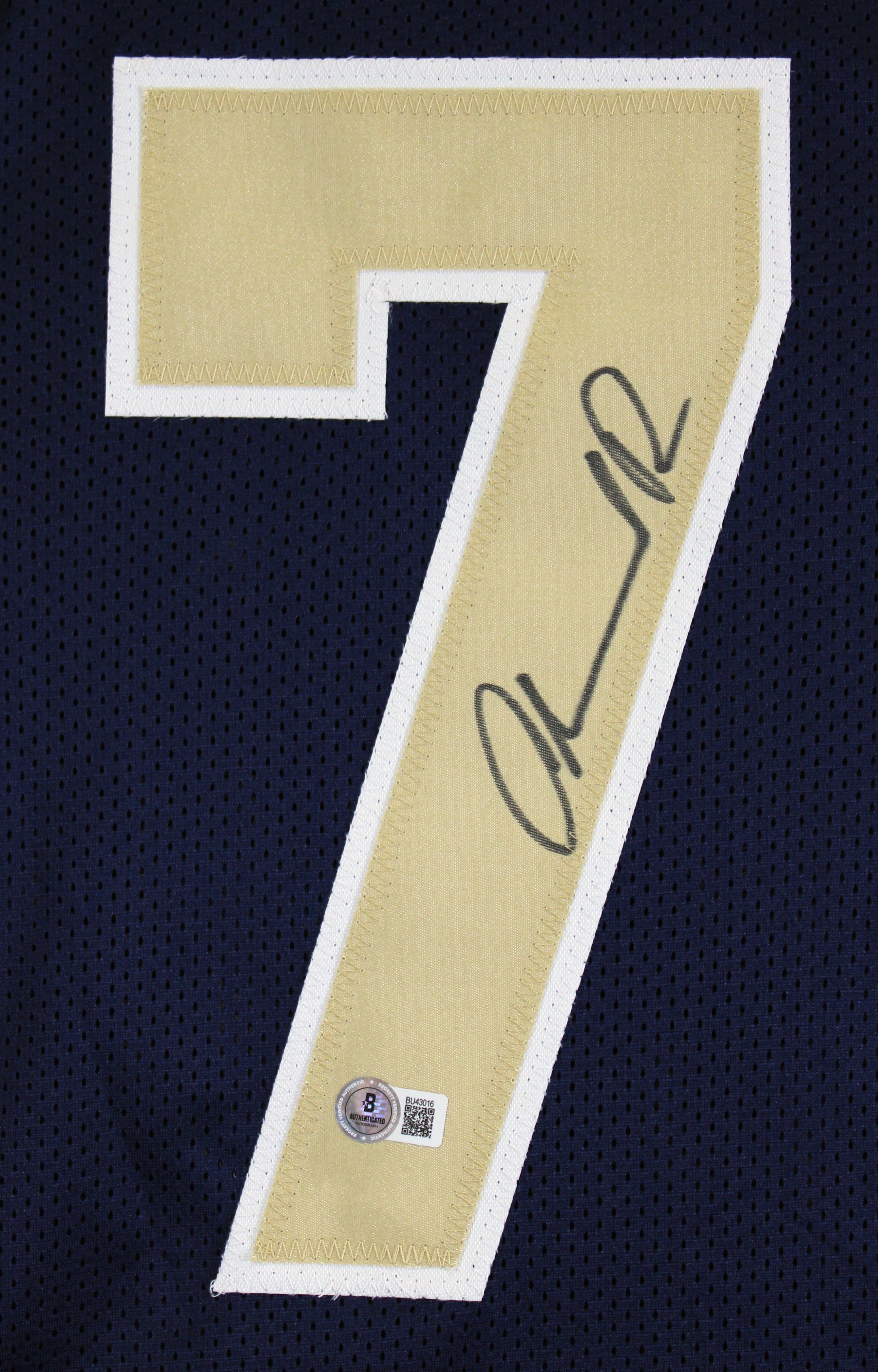 Orlando Pace Authentic Signed Navy Pro Style Jersey Autographed BAS