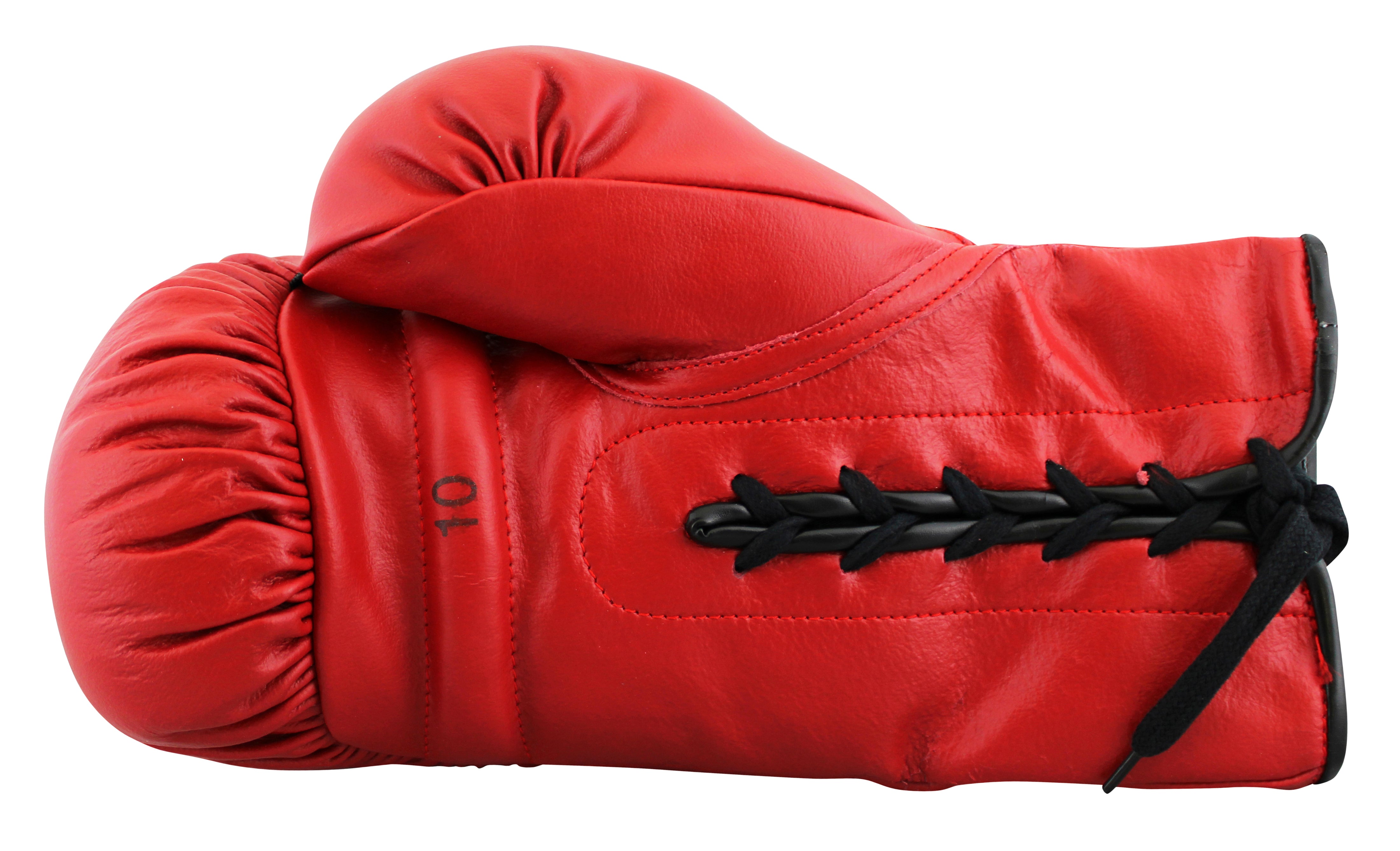Muhammad Ali Authentic Signed Red Everlast Boxing Glove Autographed BAS #AE13637