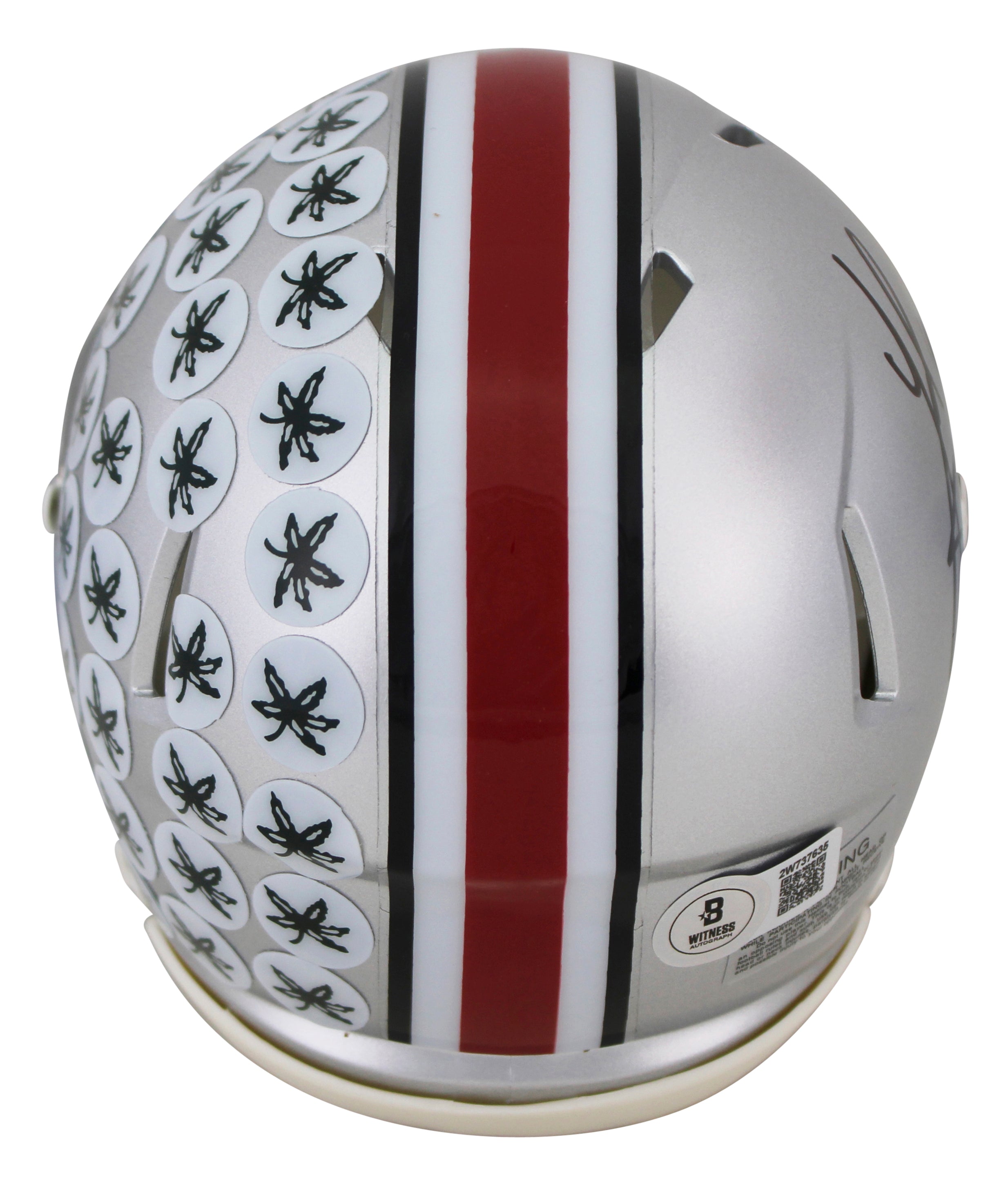 Ohio State Jack Sawyer Authentic Signed Speed Mini Helmet W/ Case BAS Witnessed