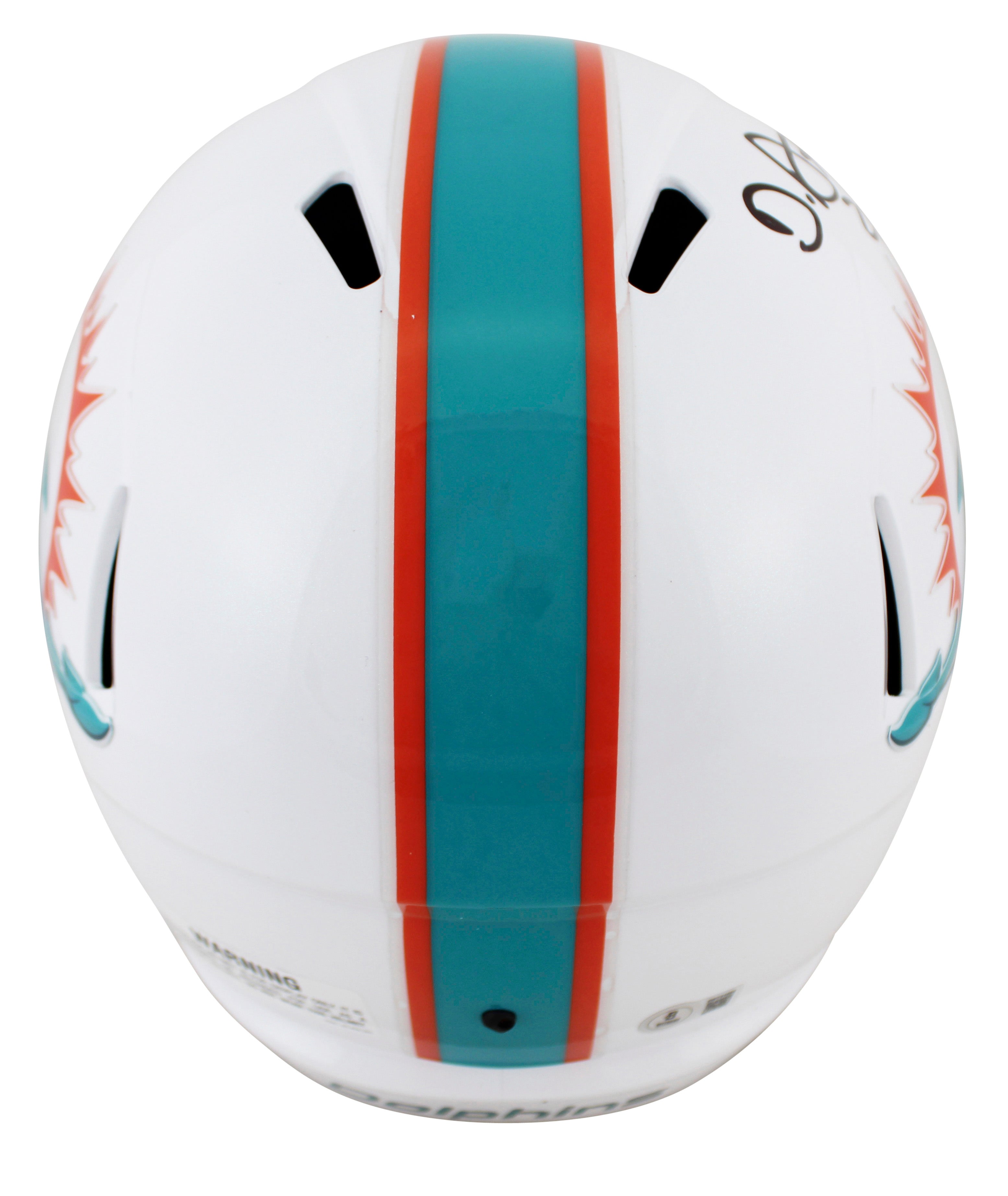 Dolphins De'Von Achane Signed Full Size Speed Rep Helmet W/ Case BAS Witnessed