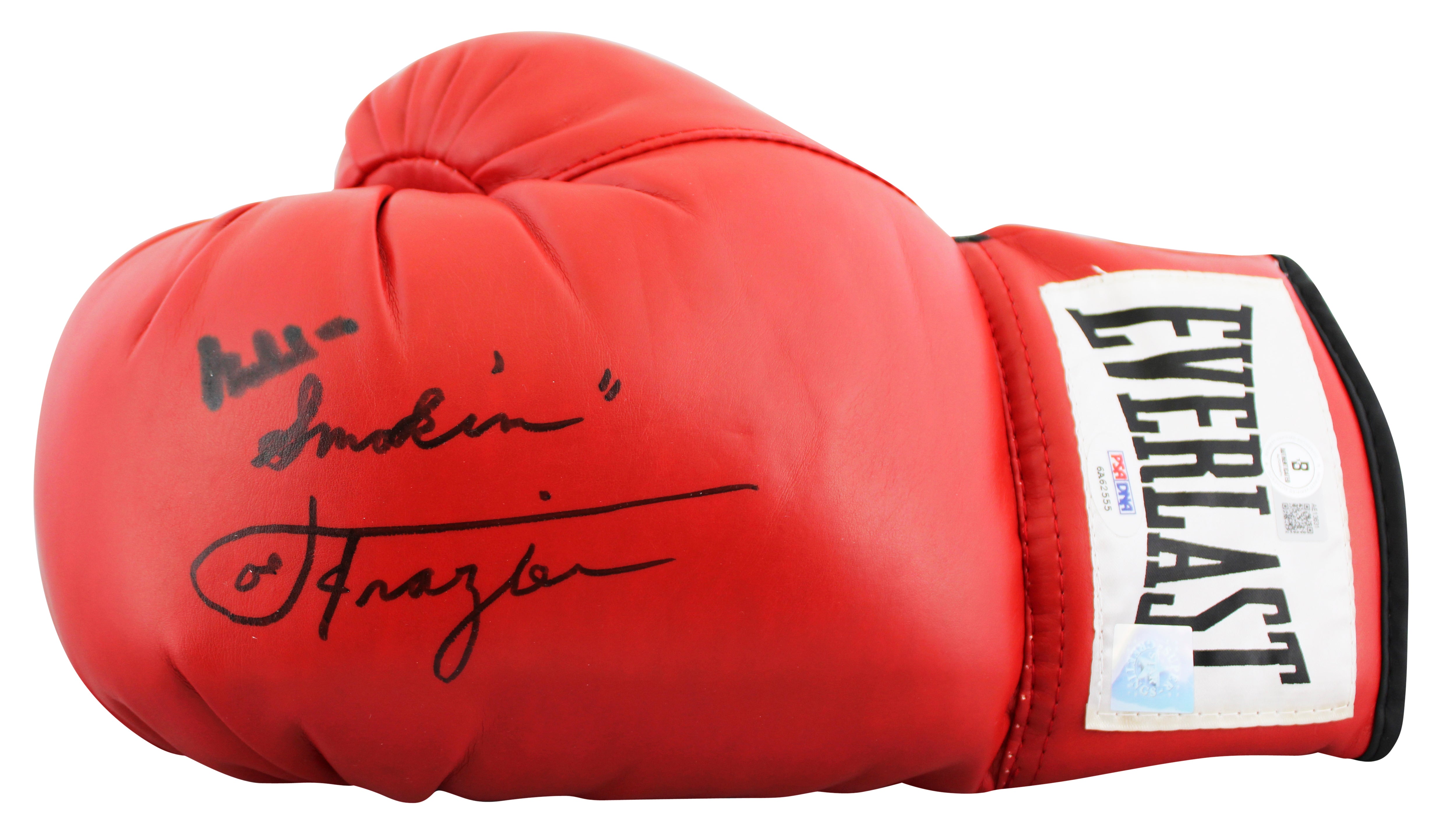 Muhammad Ali & Joe Frazier Signed Red Everlast Boxing Glove BAS LOA #AE13631
