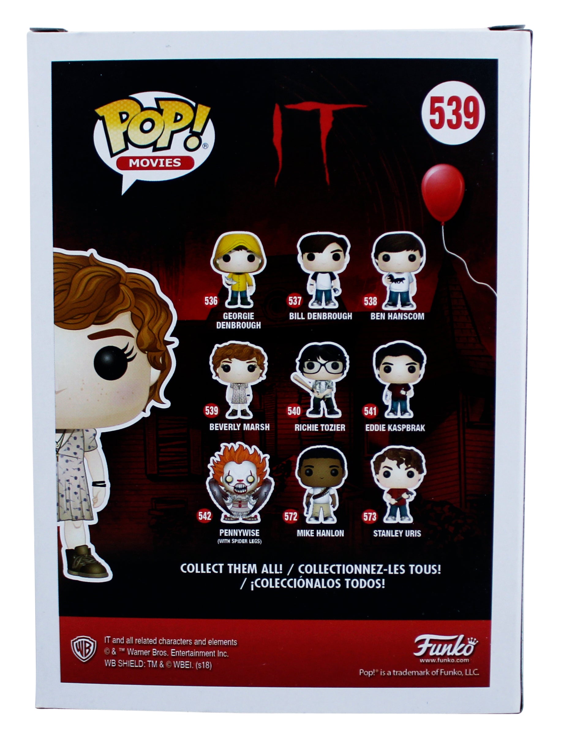 IT Beverly Marsh #539 Funko Pop Vinyl Figure Un-signed