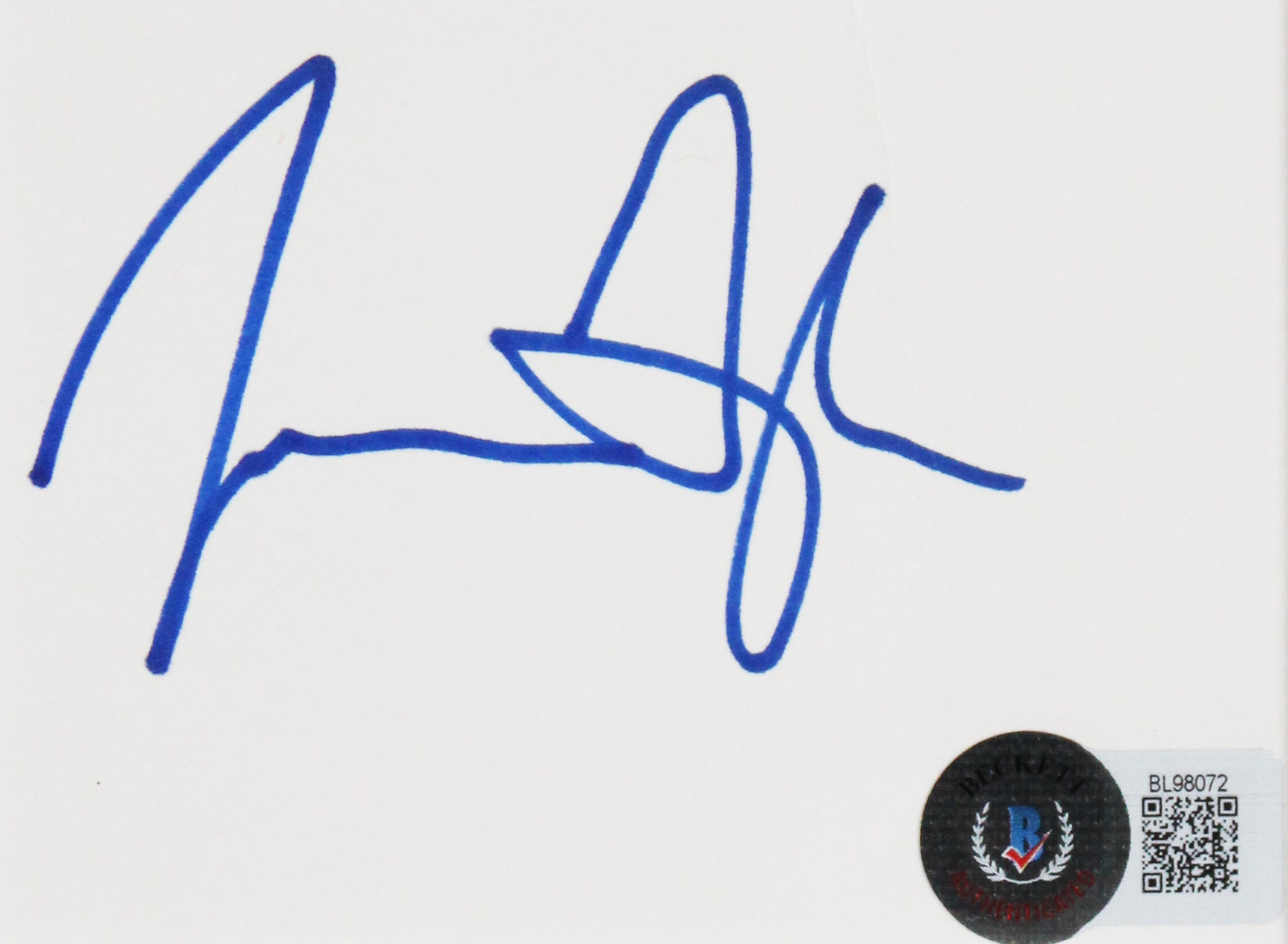 James Taylor Authentic Signed 3x5 Index Card Framed Display BAS #BL98072