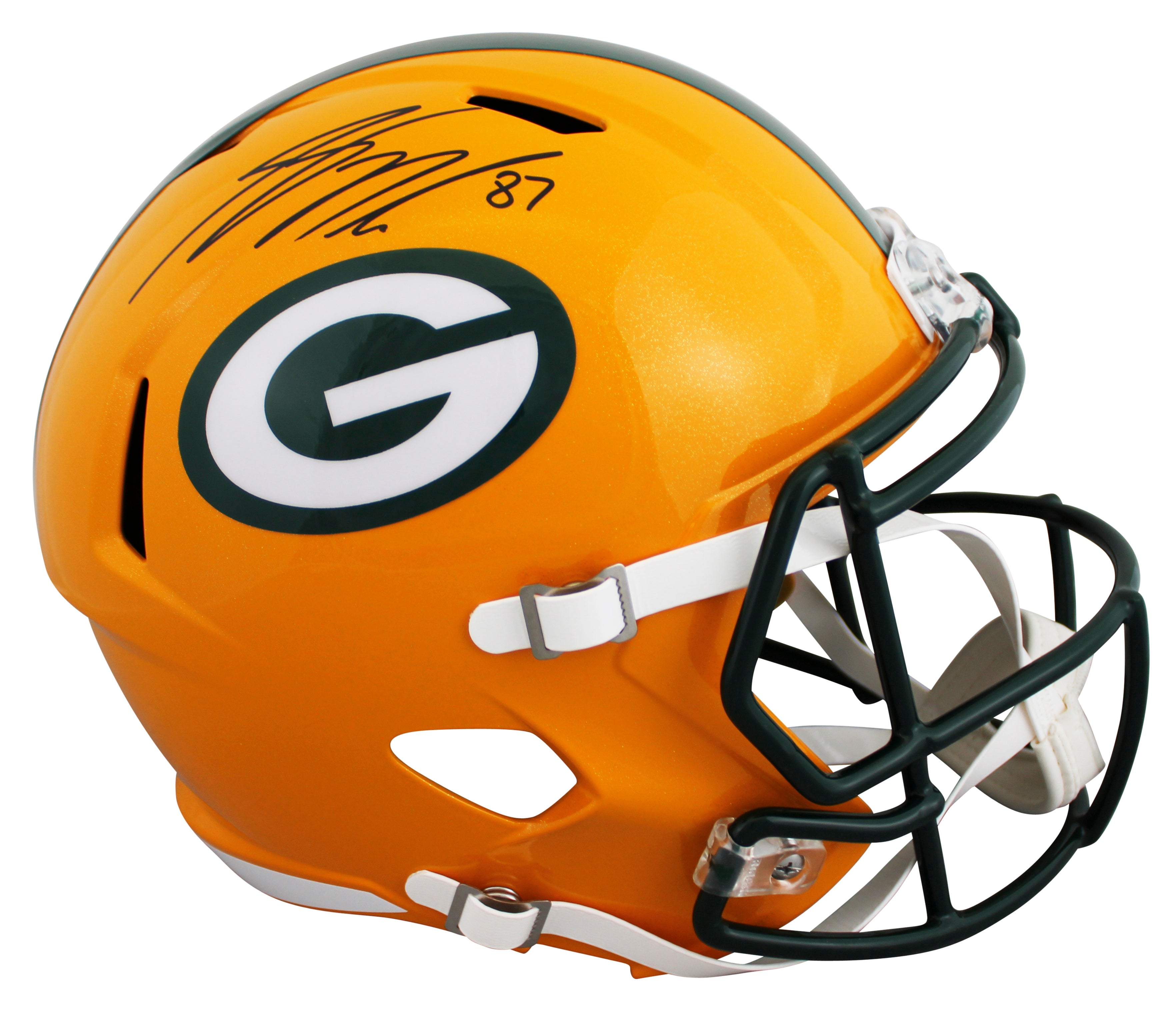 Packers Jordy Nelson Authentic Signed Full Size Speed Rep Helmet JSA Witness