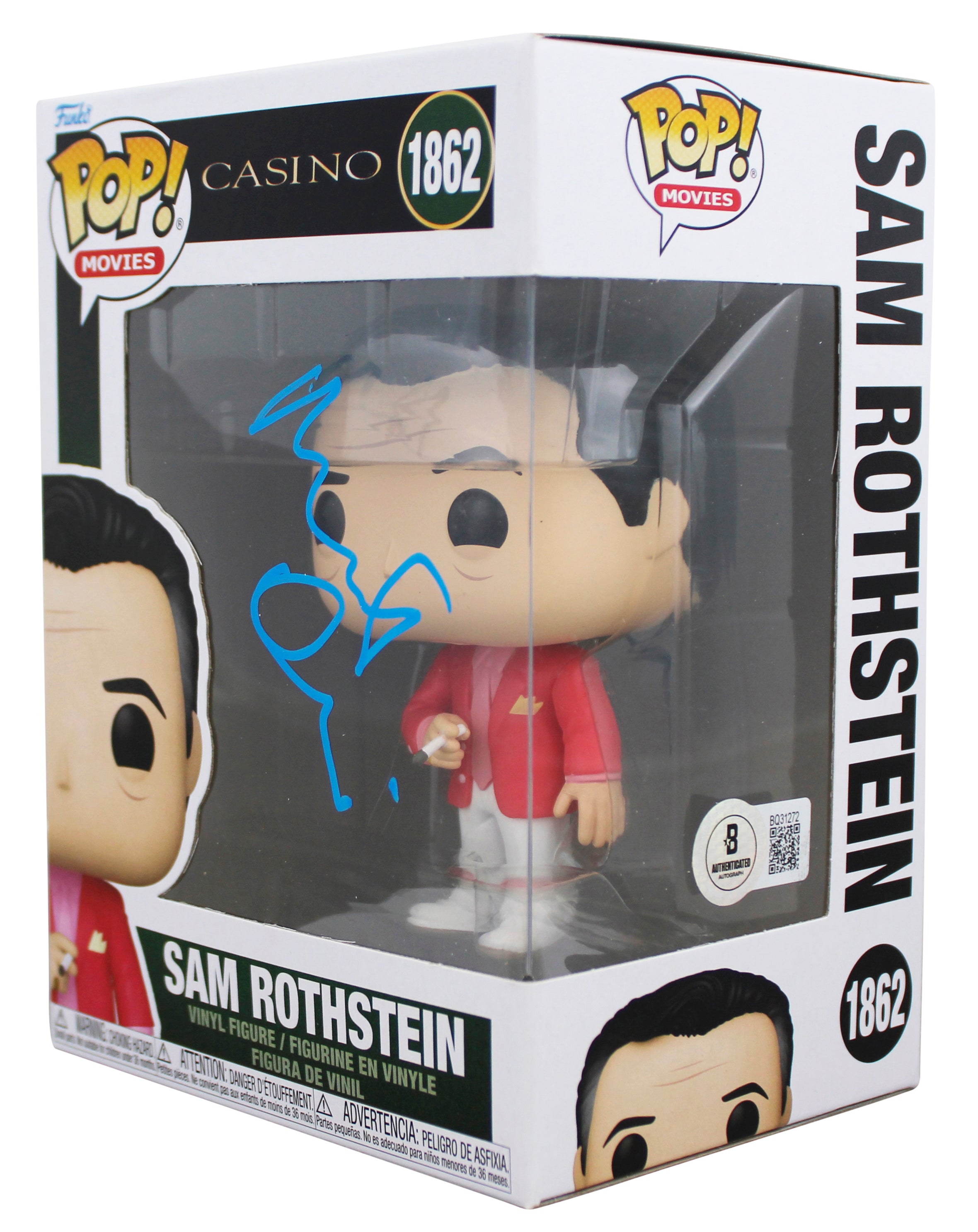 Robert De Niro Casino Signed Sam Rothstein #1862 Funko Pop Vinyl Figure BAS