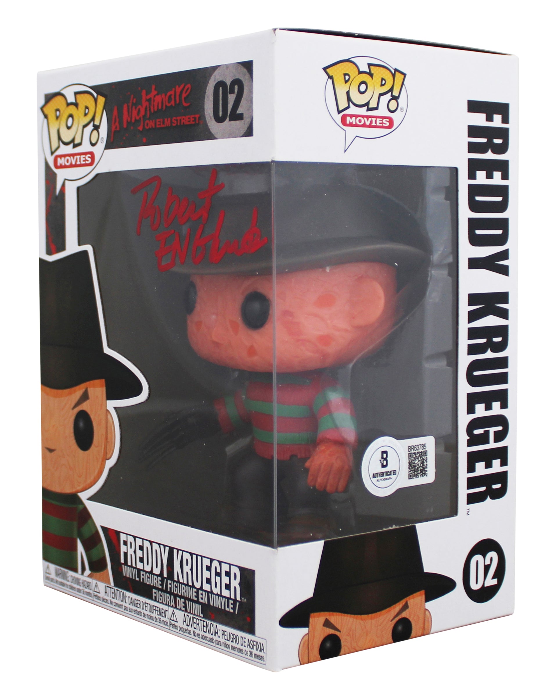 Robert Englund A Nightmare on Elm Street Signed Freddy #02 Funko Pop Figure BAS