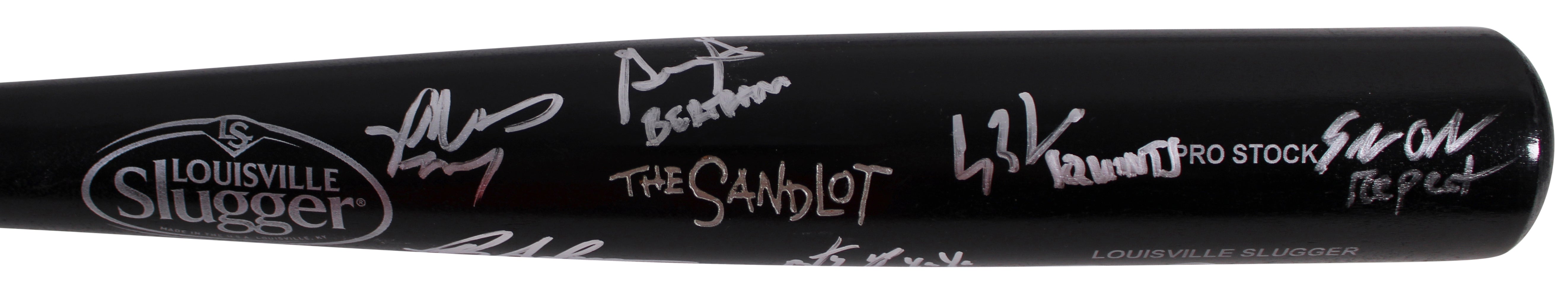 The Sandlot (7) Leopardi, Renna +5 Signed Bat w/ Character Names BAS #2W424175