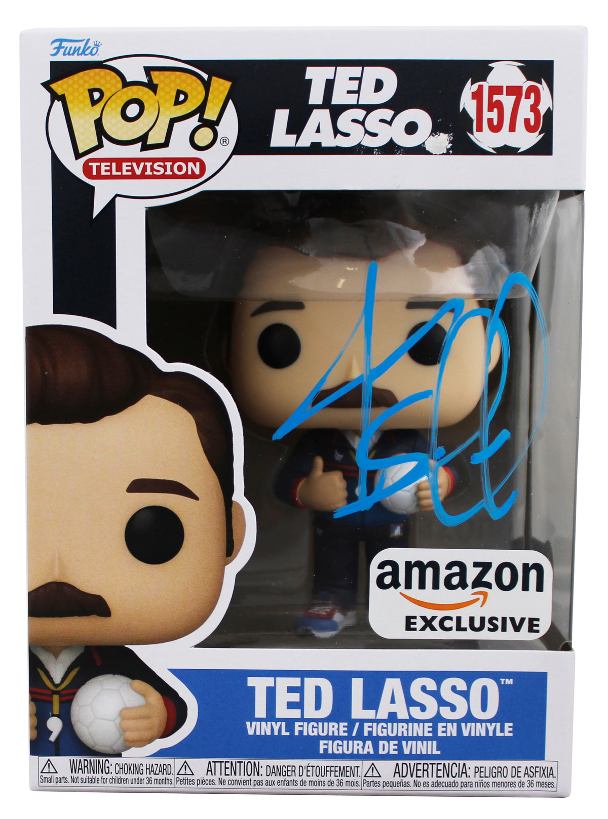 Jason Sudeikis Signed Ted Lasso #1573 Funko Pop Vinyl Figure BAS #BS75728