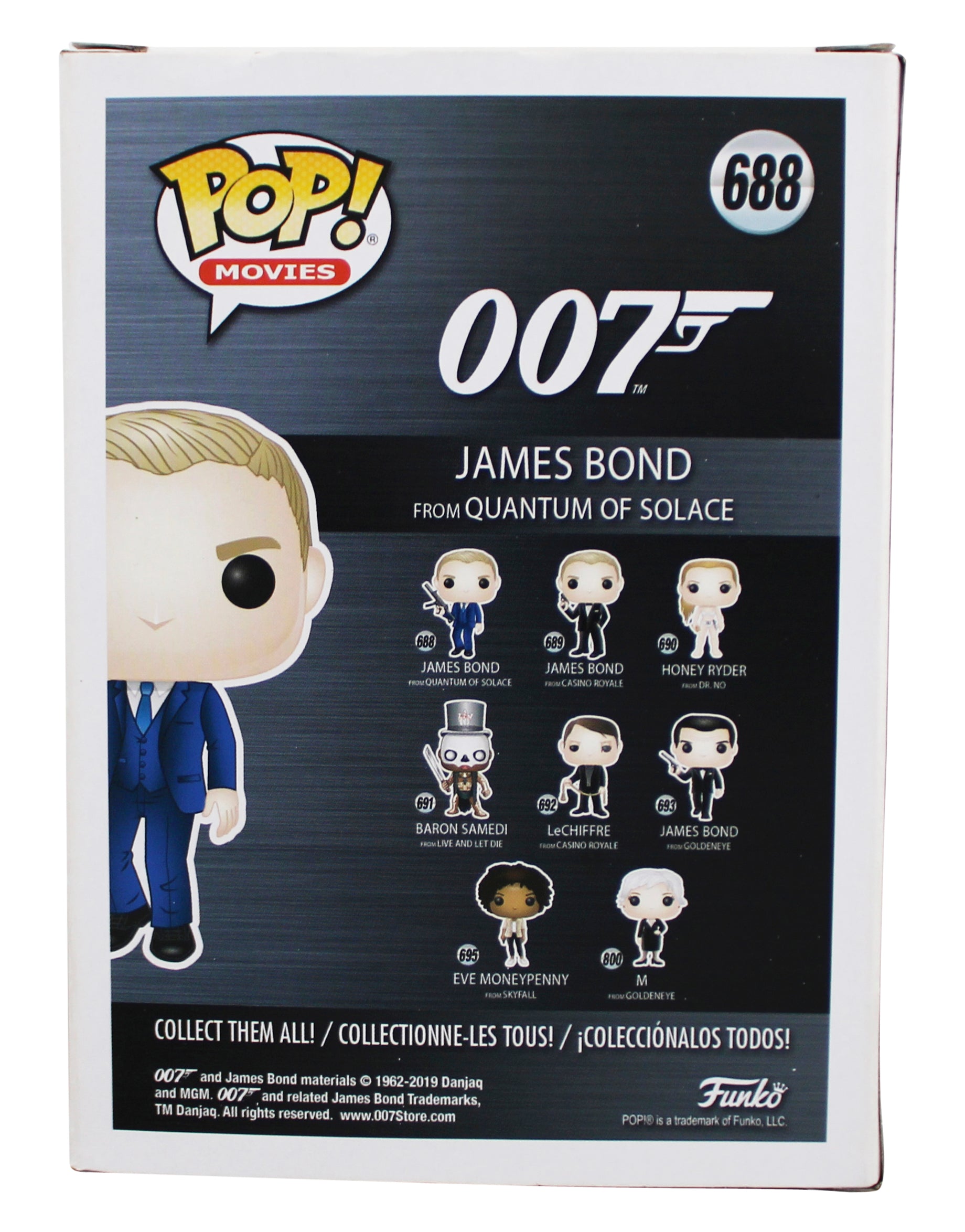 Daniel Craig James Bond 007 Signed James Bond #688 Funko Pop Figure BAS #BN75947