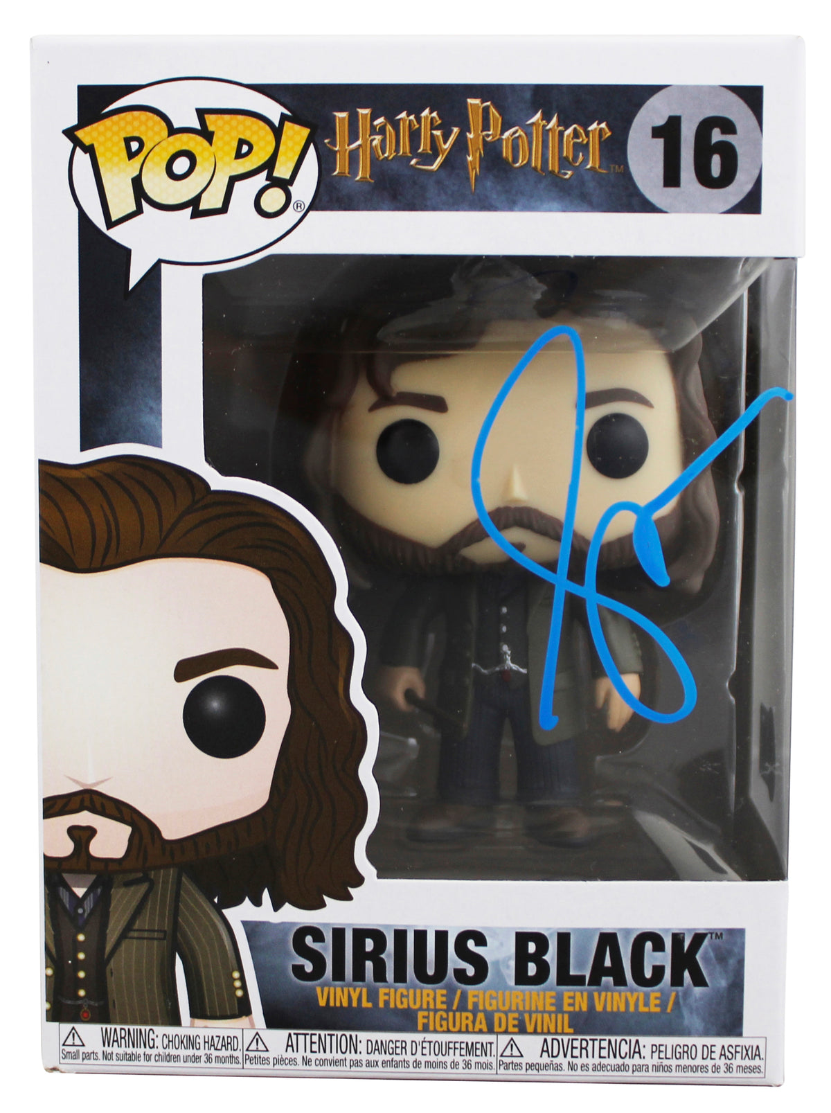 Gary Oldman Harry Potter Signed Sirius Black #16 Funko Pop Vinyl Figure BAS