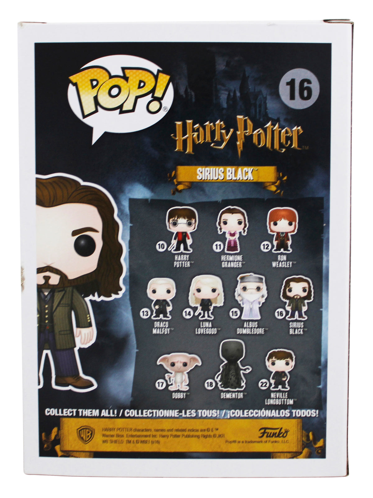 Gary Oldman Harry Potter Signed Sirius Black #16 Funko Pop Vinyl Figure BAS