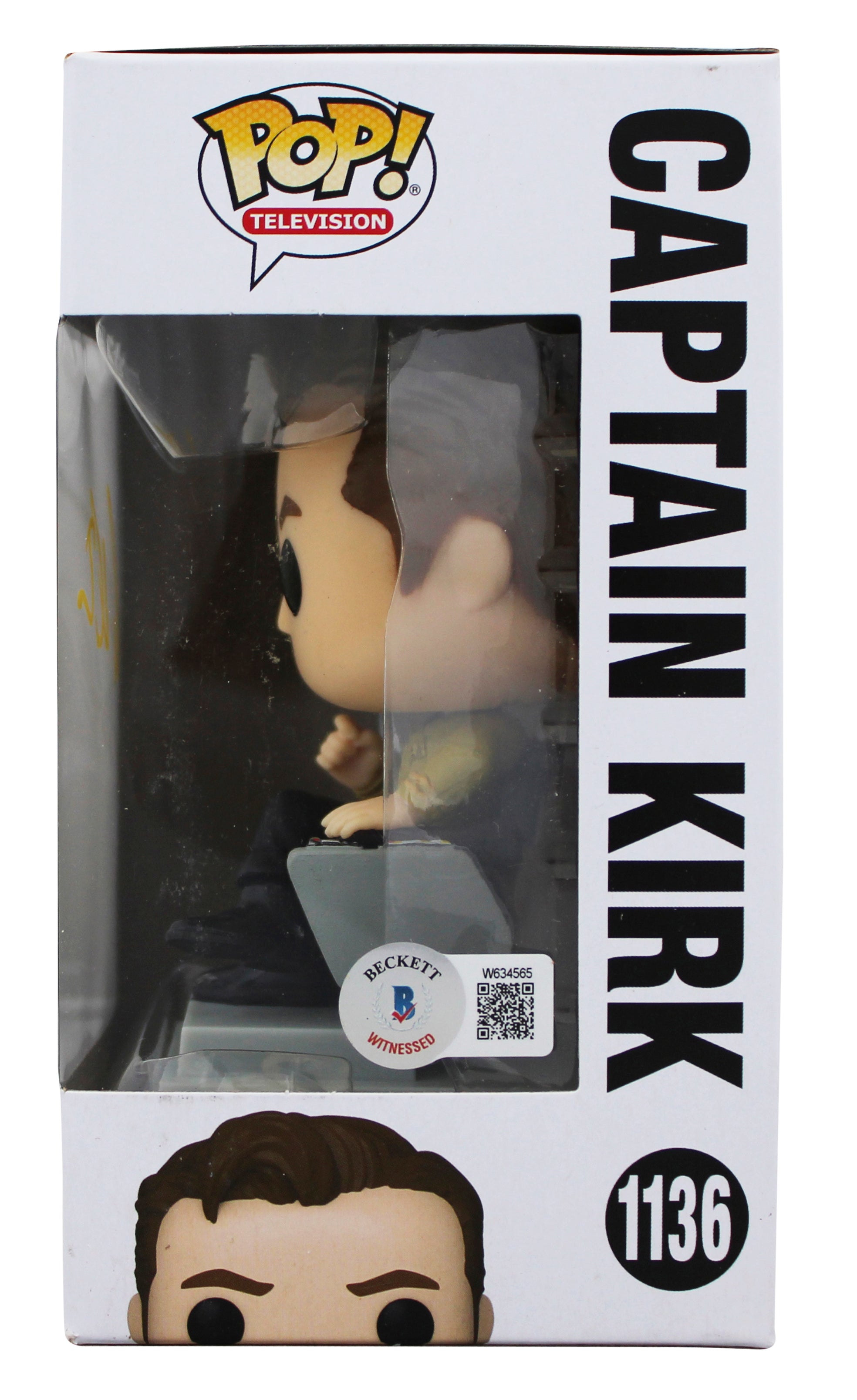 William Shatner Signed Captain Kirk #1136 Funko Pop Vinyl Figure BAS W #W634565