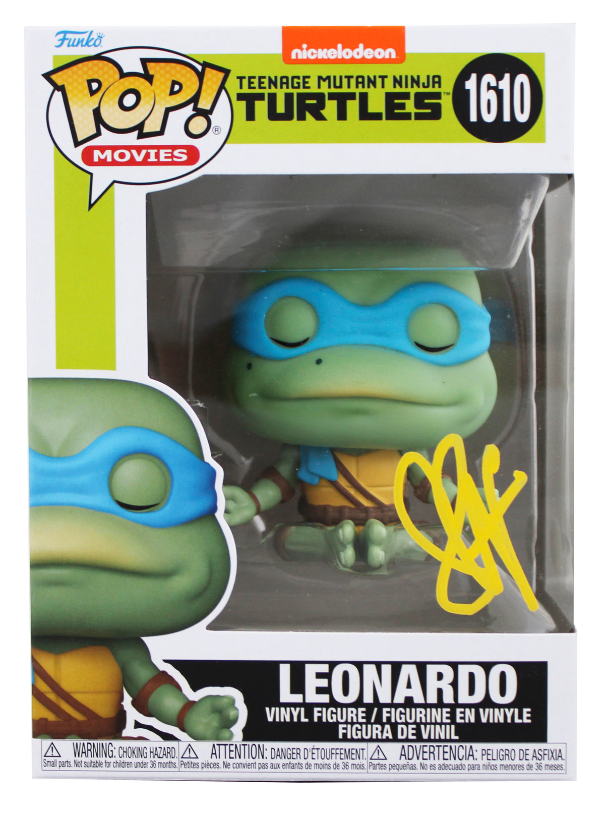 Seth Green TMNT Signed Leonardo #1610 Funko Pop Vinyl Figure JSA #CE80380