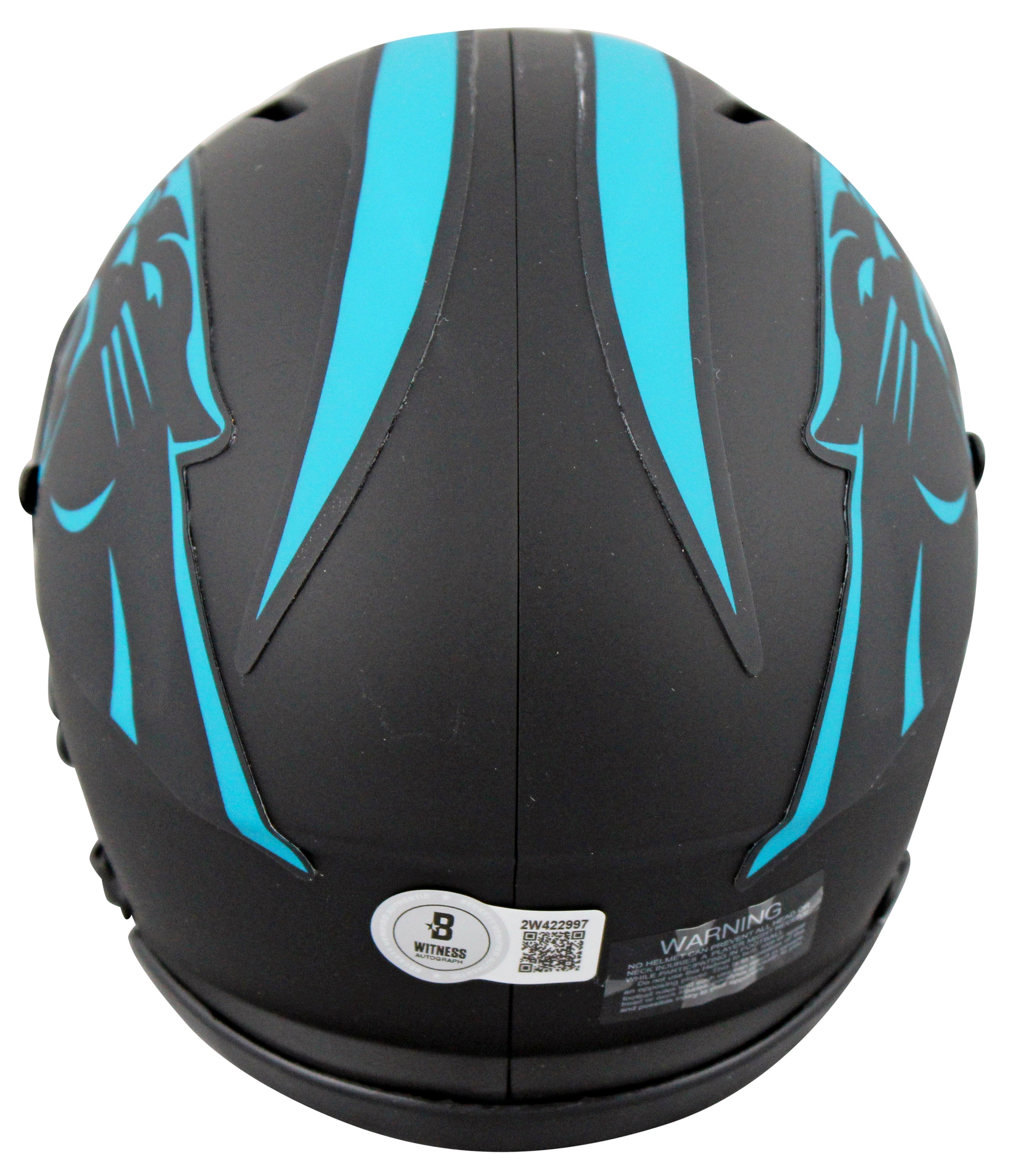 Panthers Luke Kuechly Authentic Signed Eclipse Speed Mini Helmet w/ Case BAS Wit