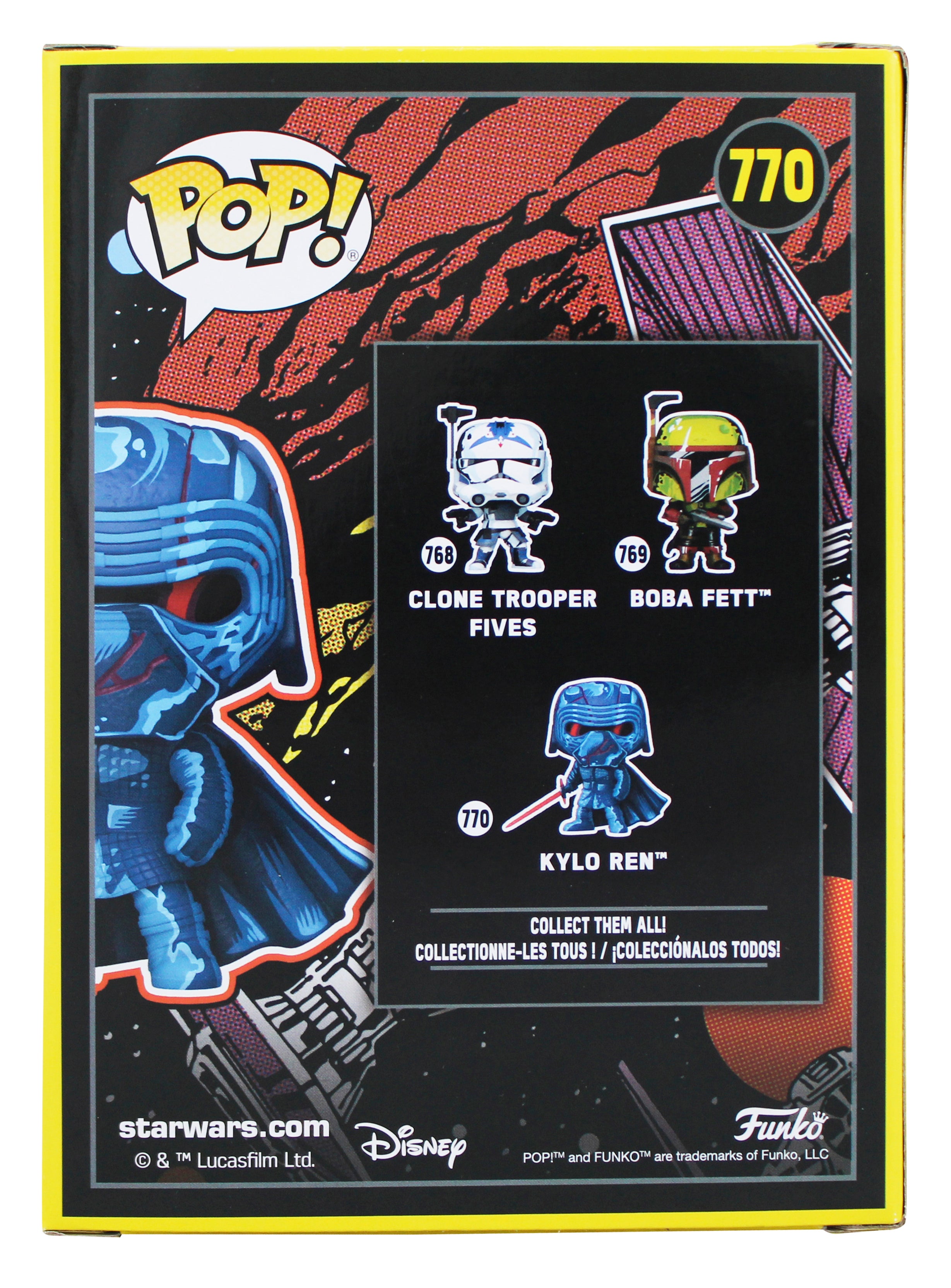 Christian Slater Star Wars Signed Kylo Ren #770 Funko Pop Vinyl Figure JSA