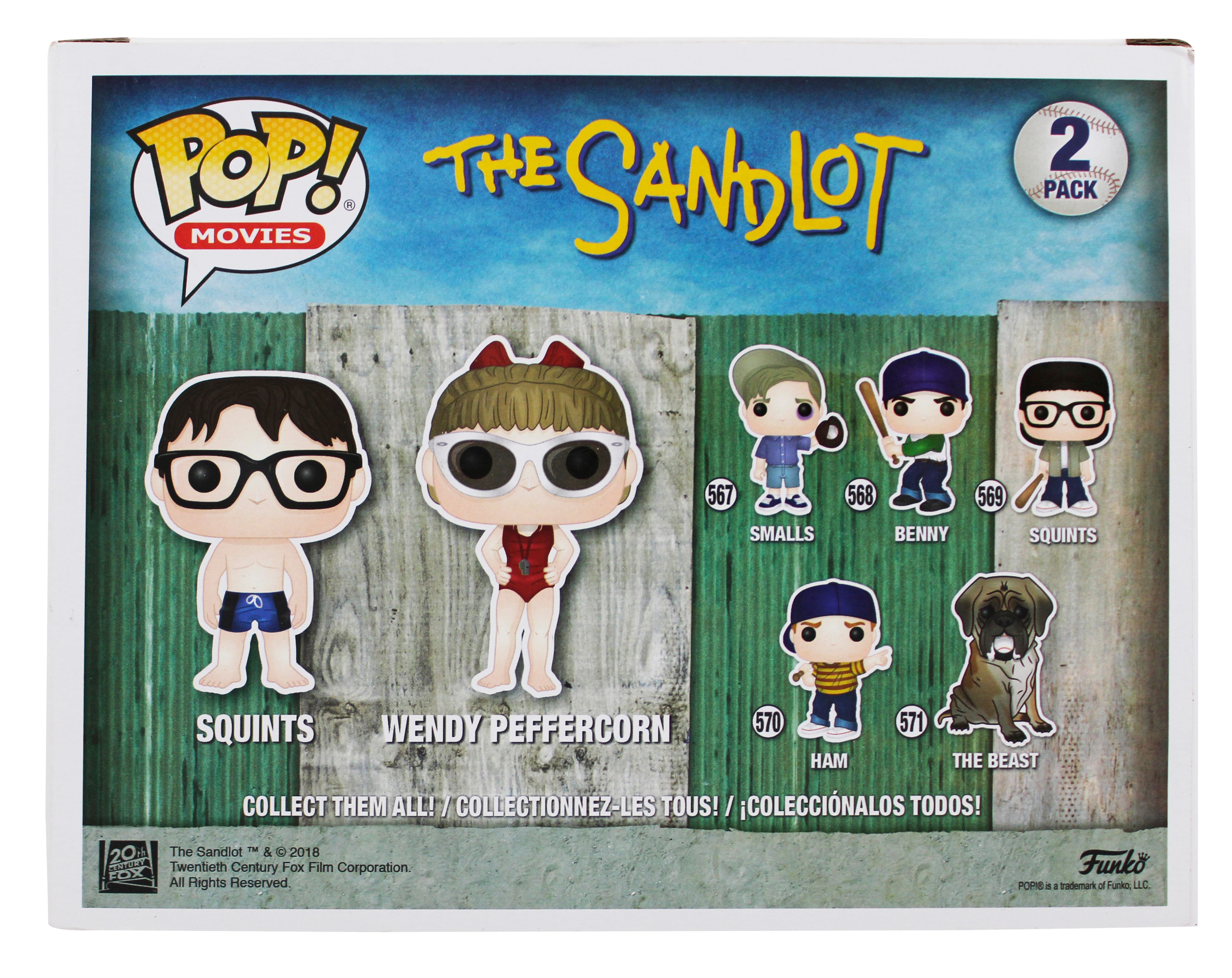 Sandlot (2) Leopardi & Shelton Signed 2 Pack Funko Pop Vinyl Figure PSA #AE45741
