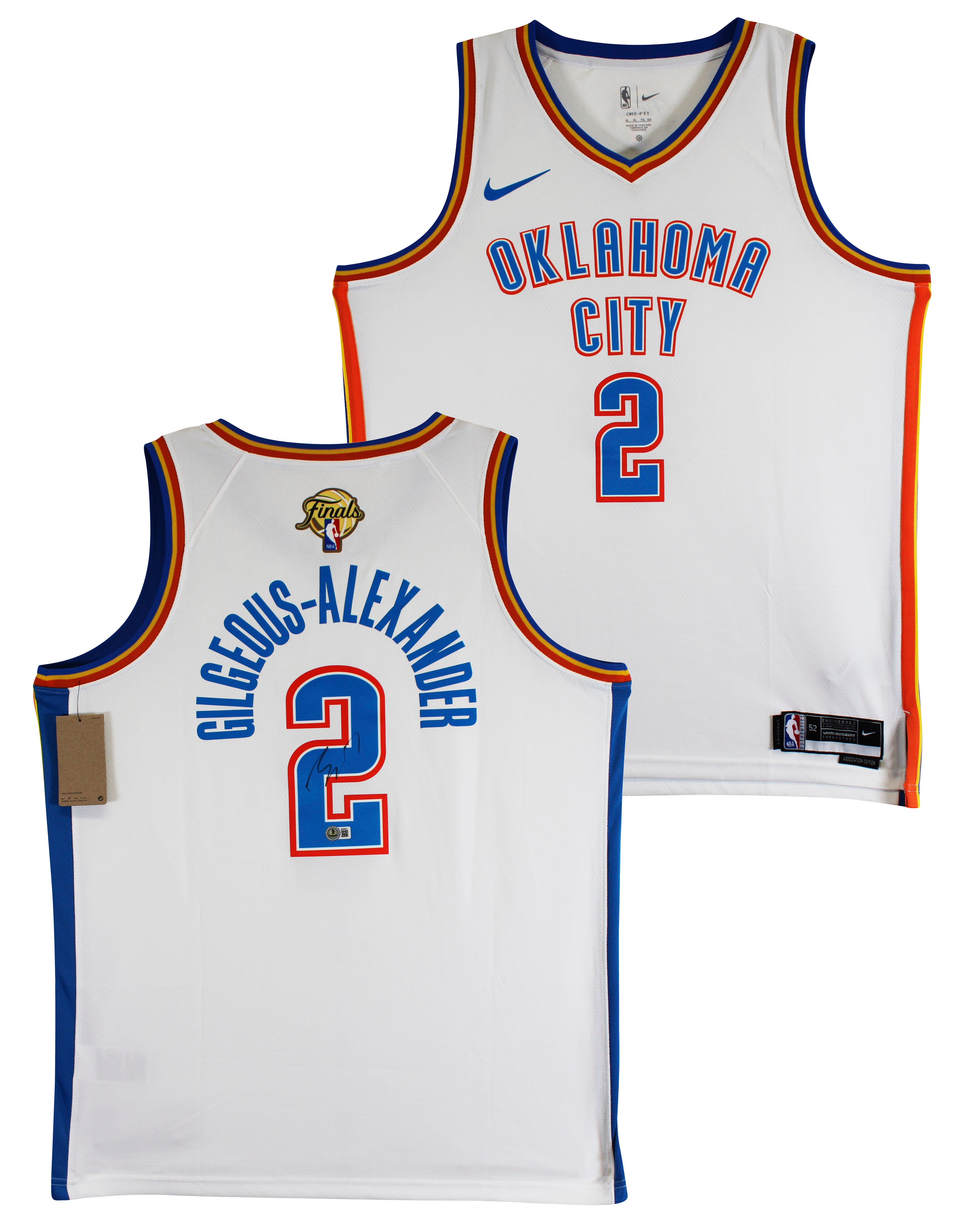 Shai Gilgeous-Alexander Signed White Nike Association Finals Edition Jersey BAS