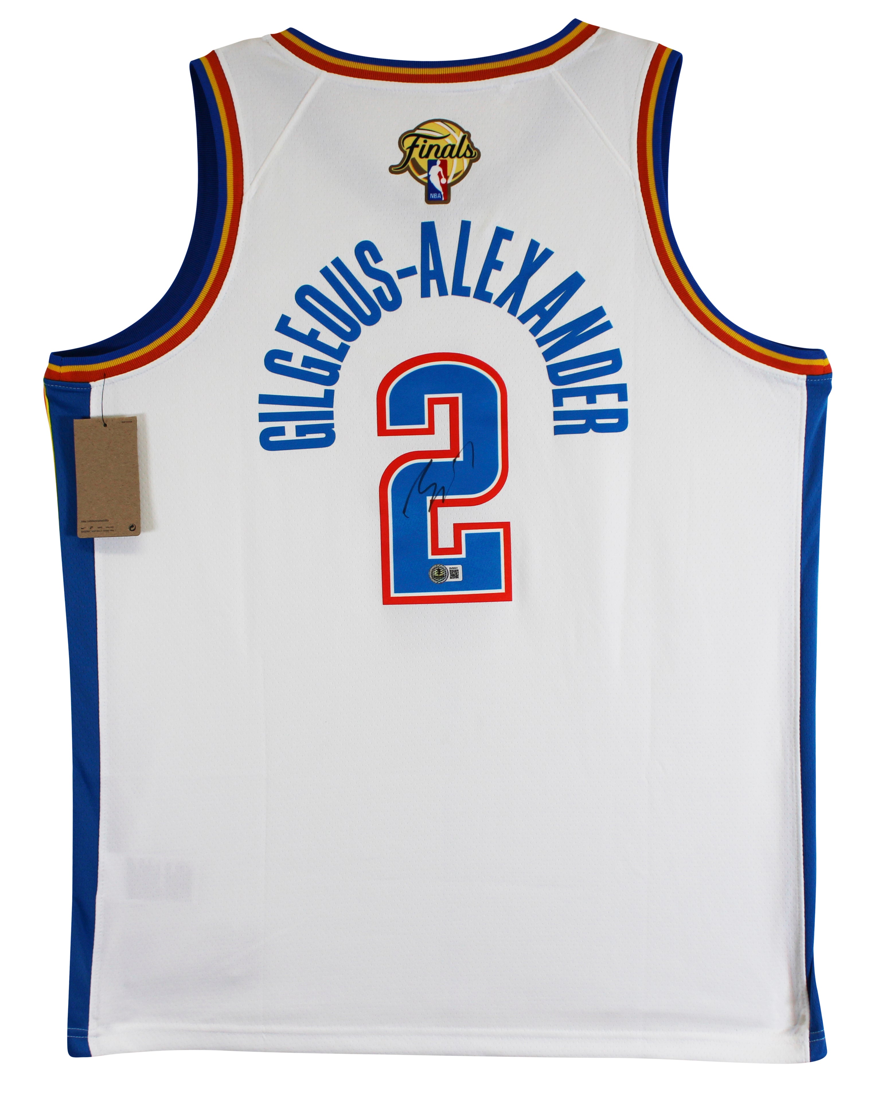 Shai Gilgeous-Alexander Signed White Nike Association Finals Edition Jersey BAS