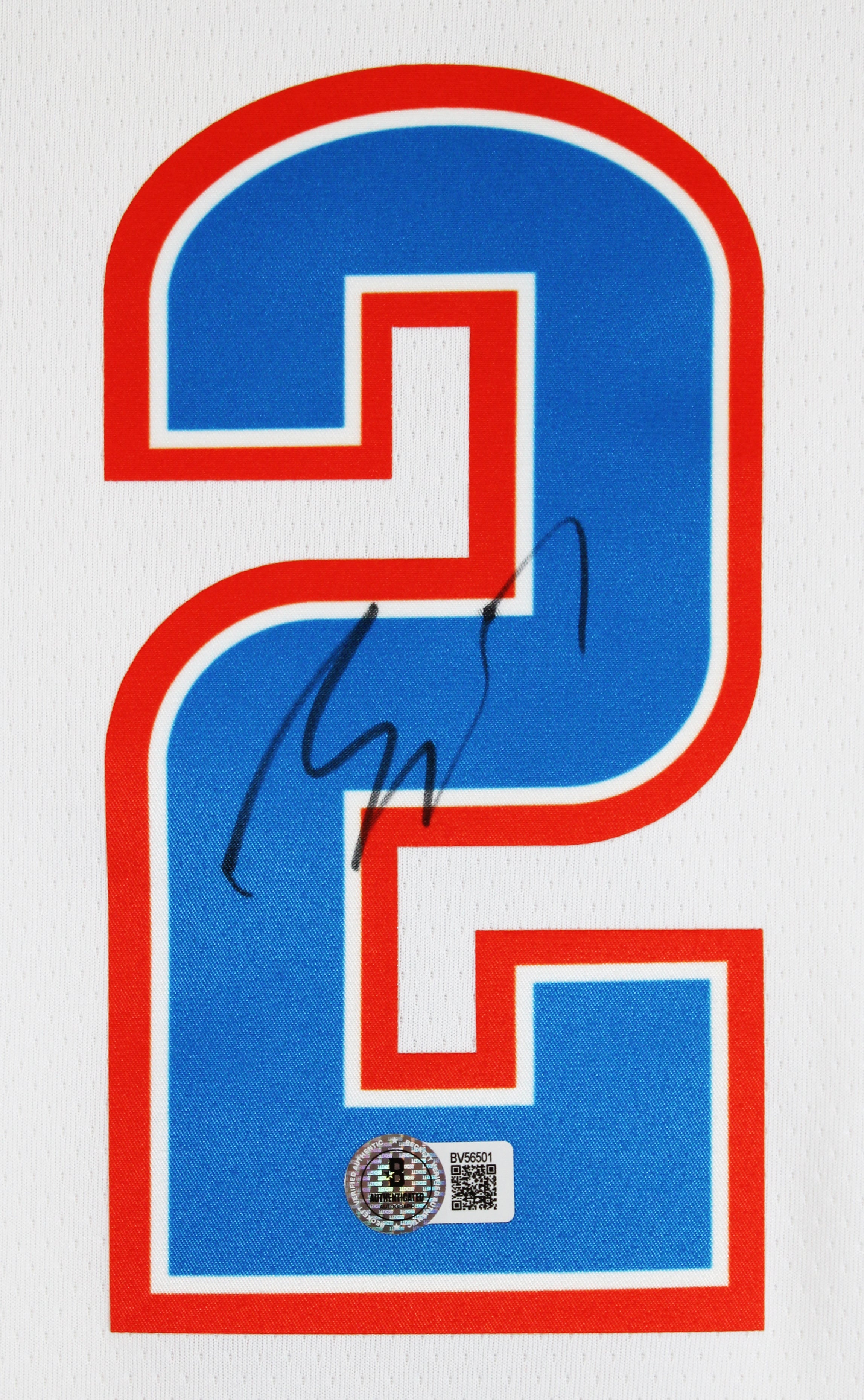 Shai Gilgeous-Alexander Signed White Nike Association Finals Edition Jersey BAS