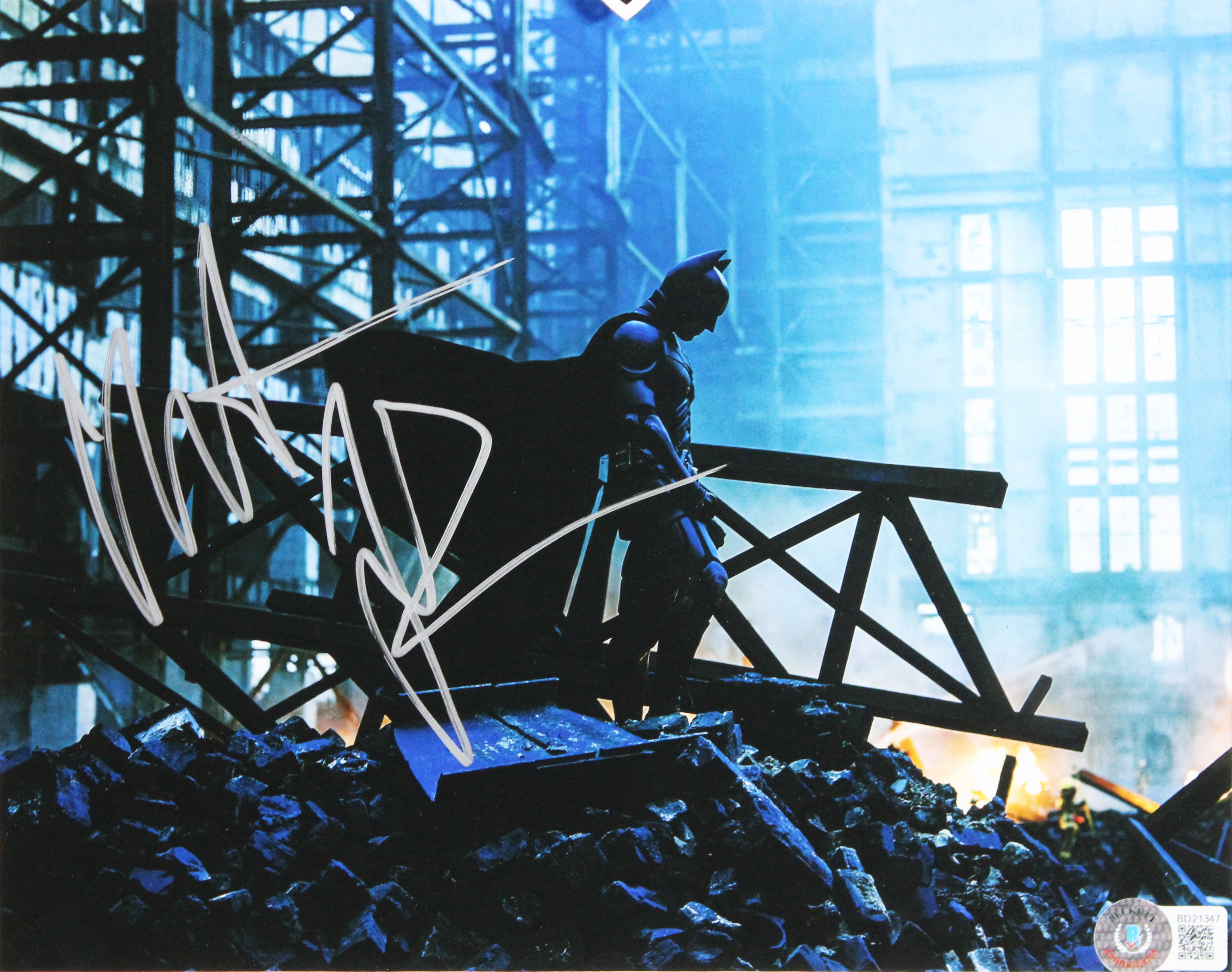 Christian Bale Batman The Dark Knight Signed 8x10 Framed Photo BAS #BD21347