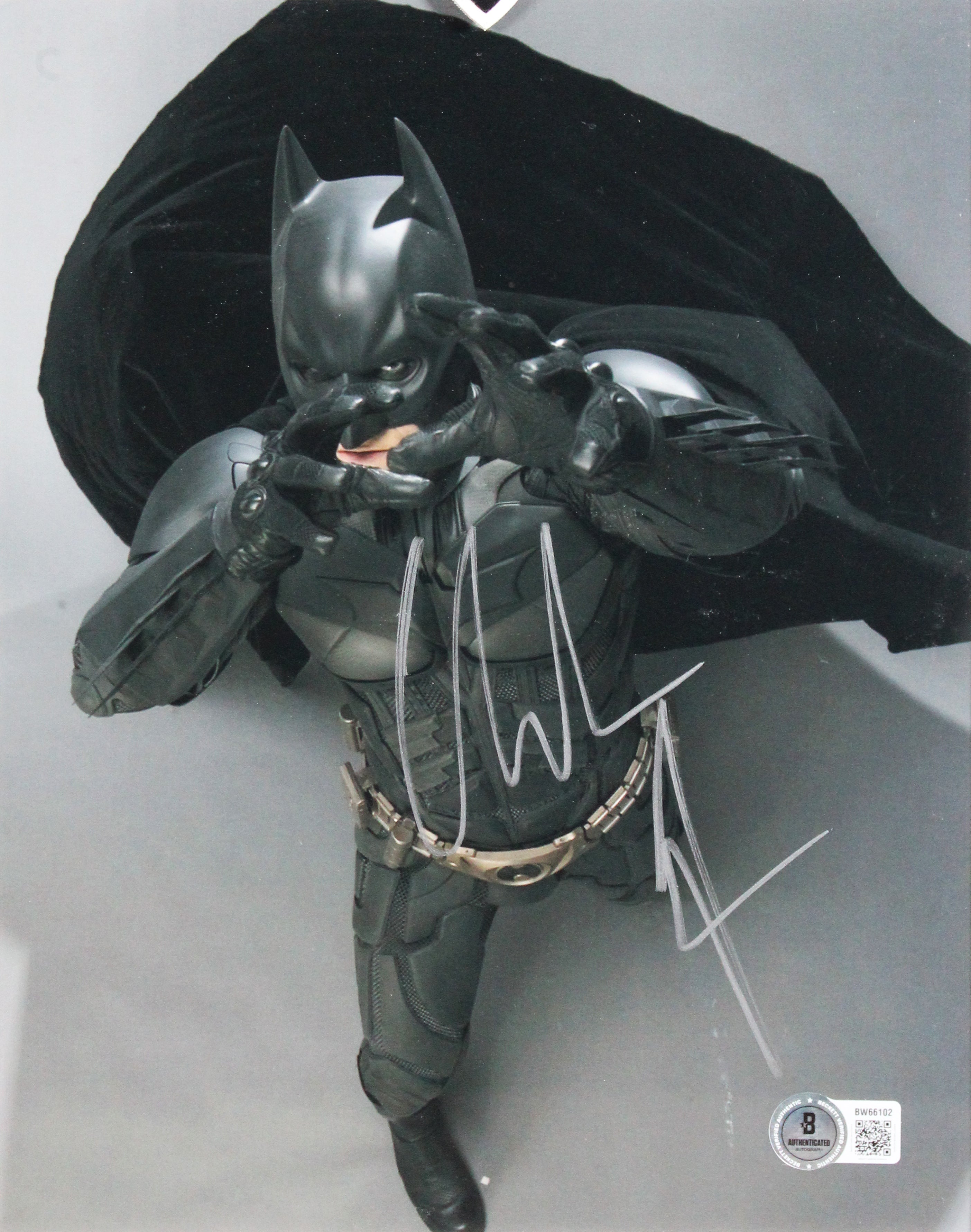 Christian Bale Batman The Dark Knight Signed 8x10 Framed Photo BAS #BW66102