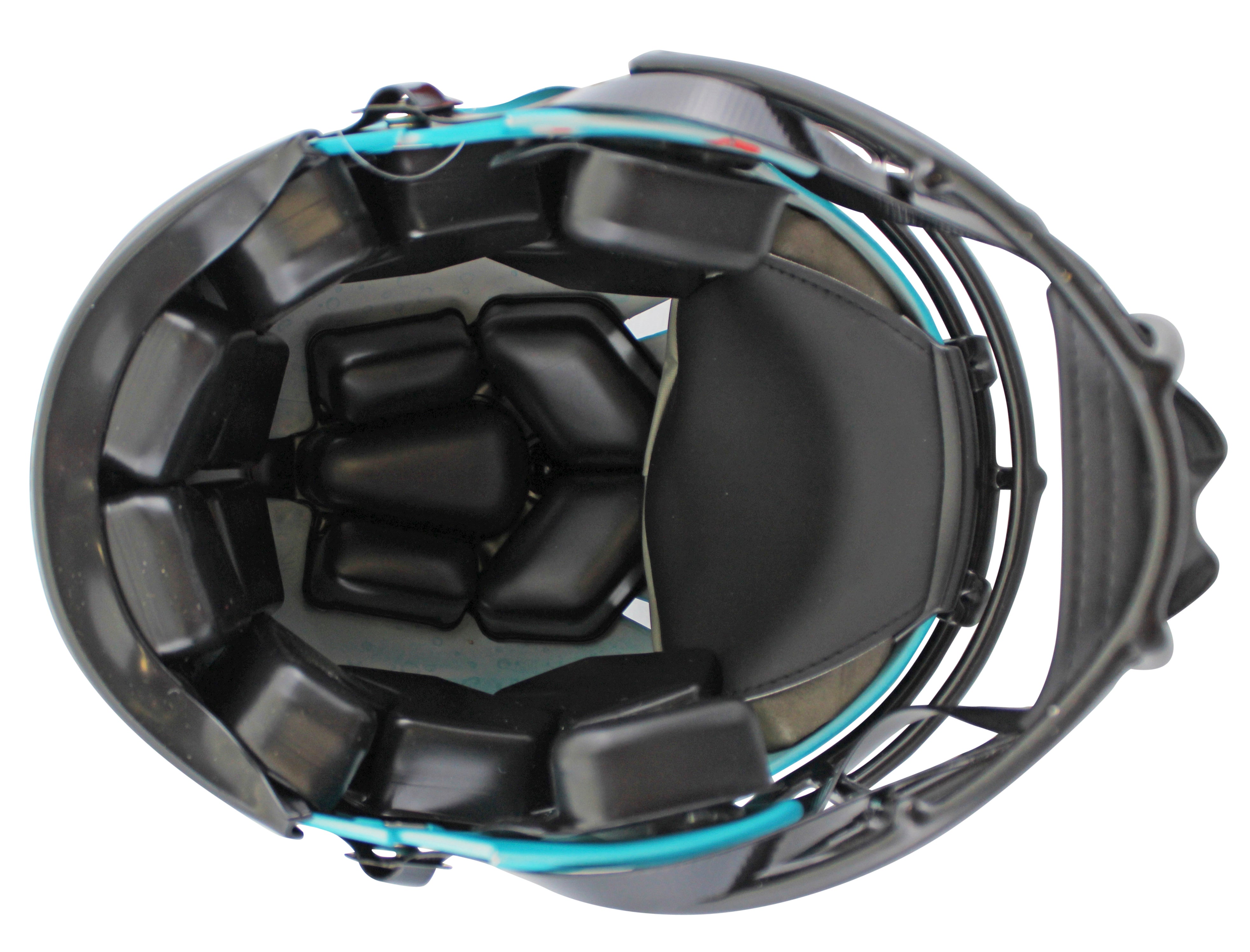 Jaguars Travis Hunter Signed Rave Full Size Speed Proline Helmet W/ Case BAS Wit