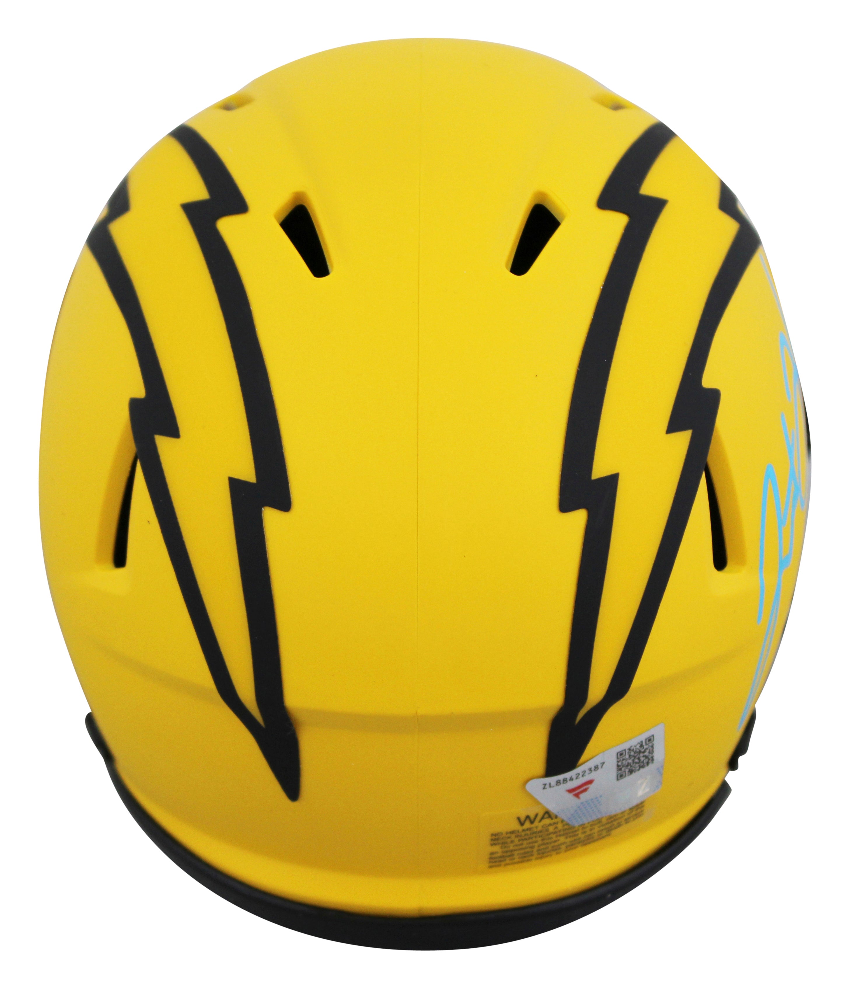 Chargers Justin Herbert Authentic Signed Rave Speed Mini Helmet W/ Case Fanatics