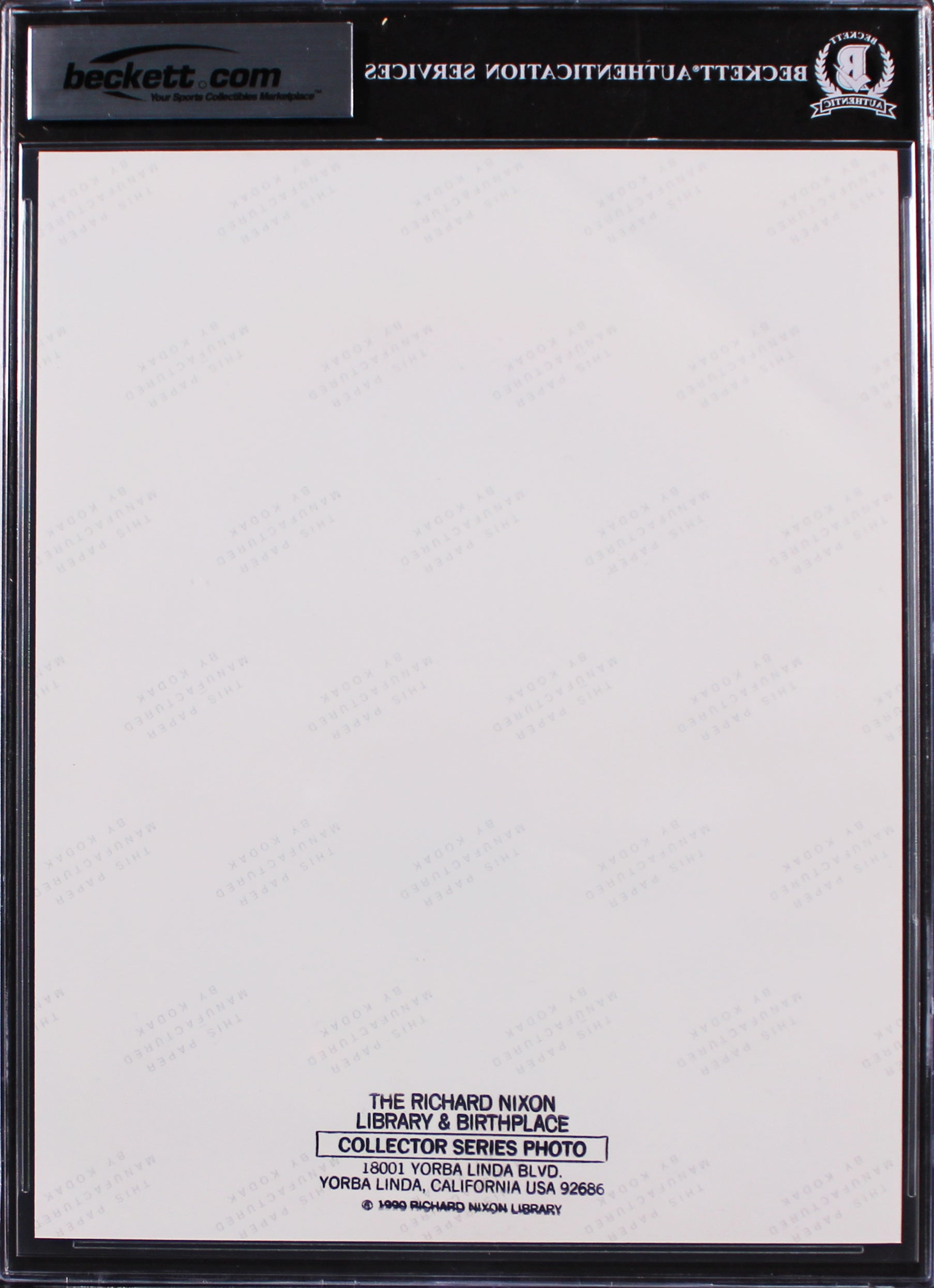 Richard Nixon Authentic Signed 8x10 Portrait Photo Autographed BAS Slabbed