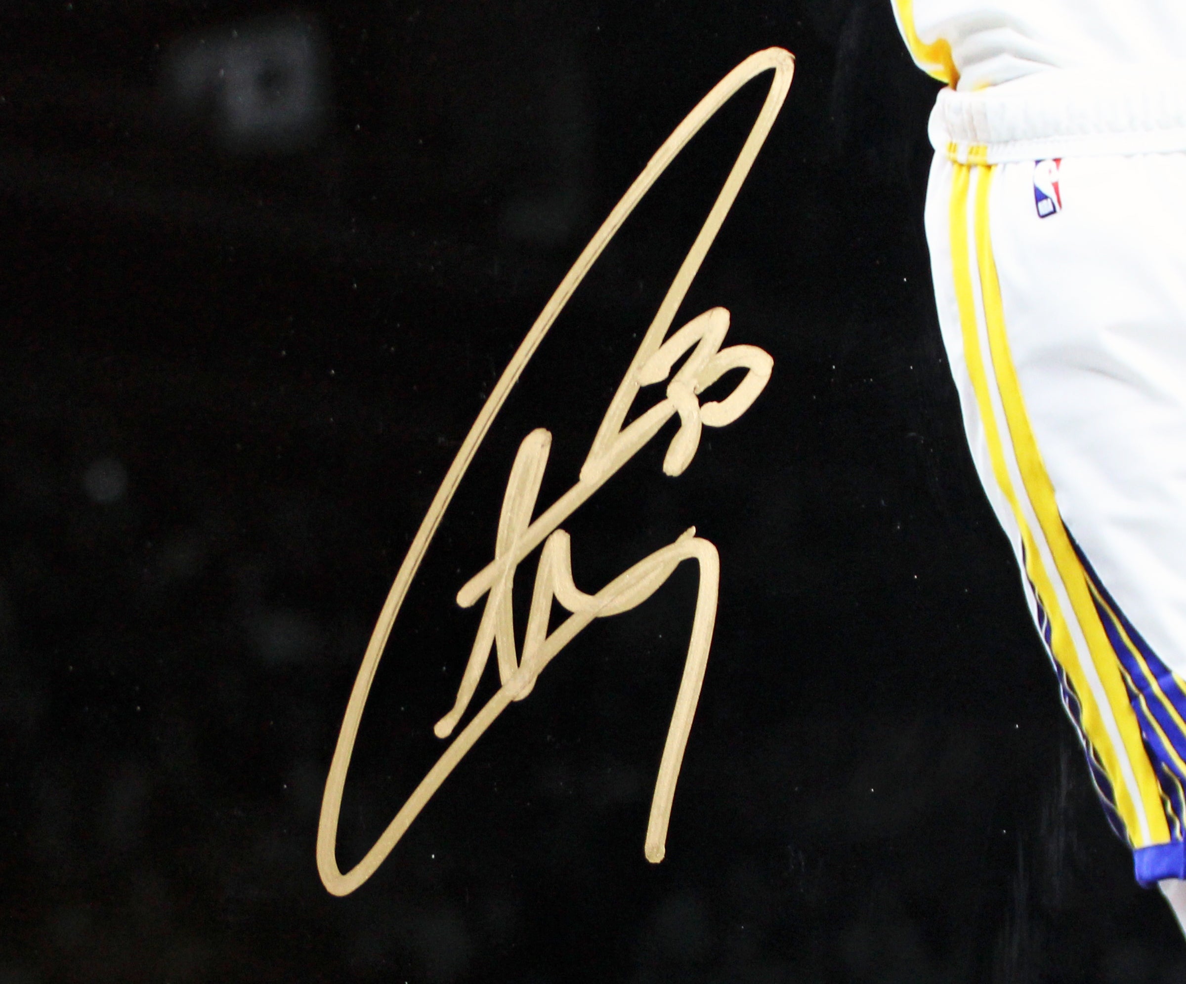 Warriors Stephen Curry Signed 16x20 Vertical Dunking Spotlight Photo JSA