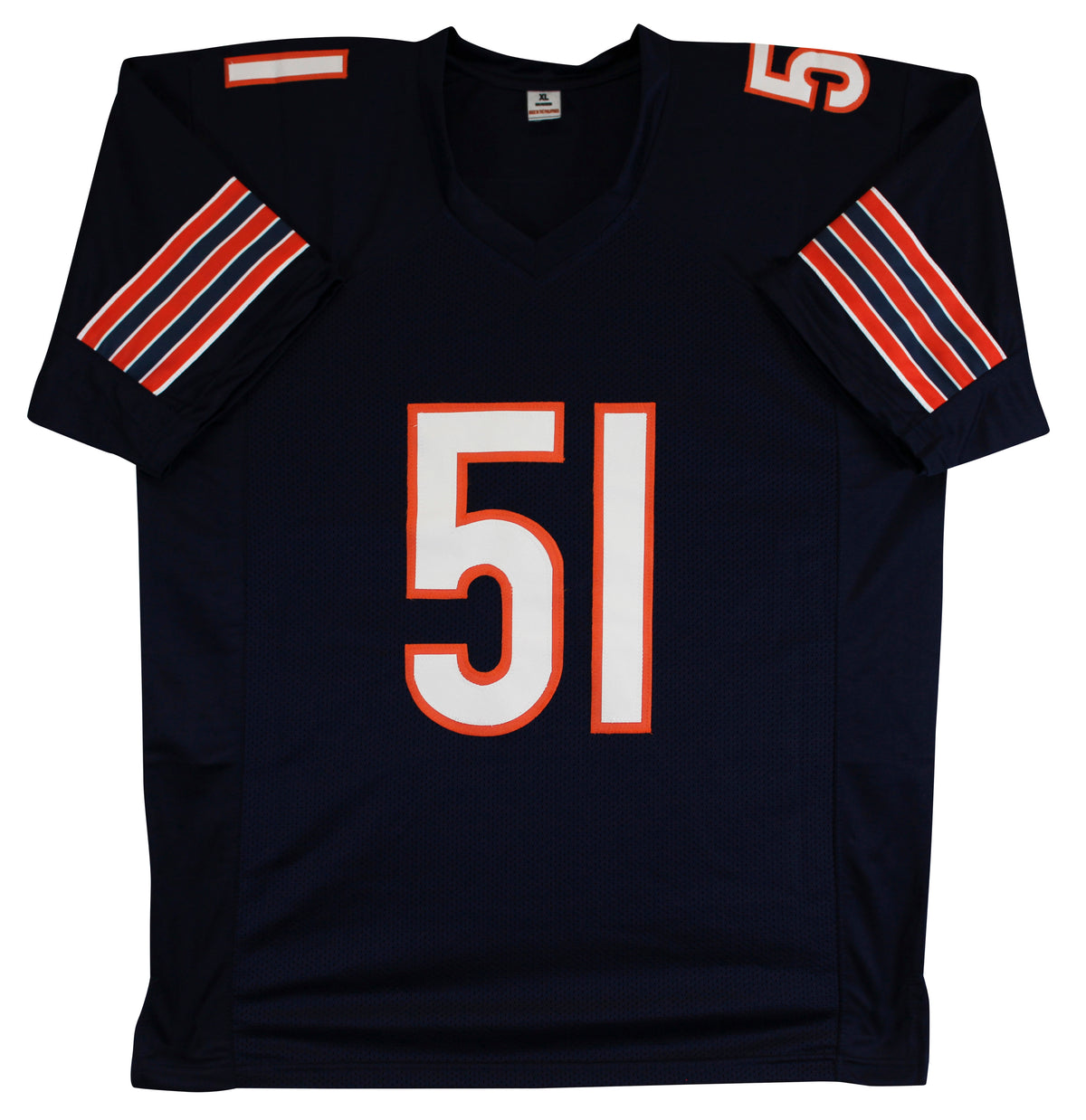 Dick Butkus Authentic Signed Navy Blue Pro Style Jersey Autographed BAS 2